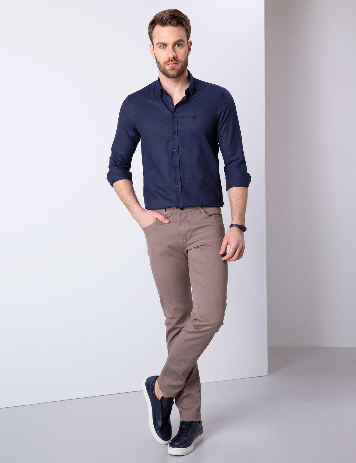 Lacivert Slim Fit Gömlek - 50210019052