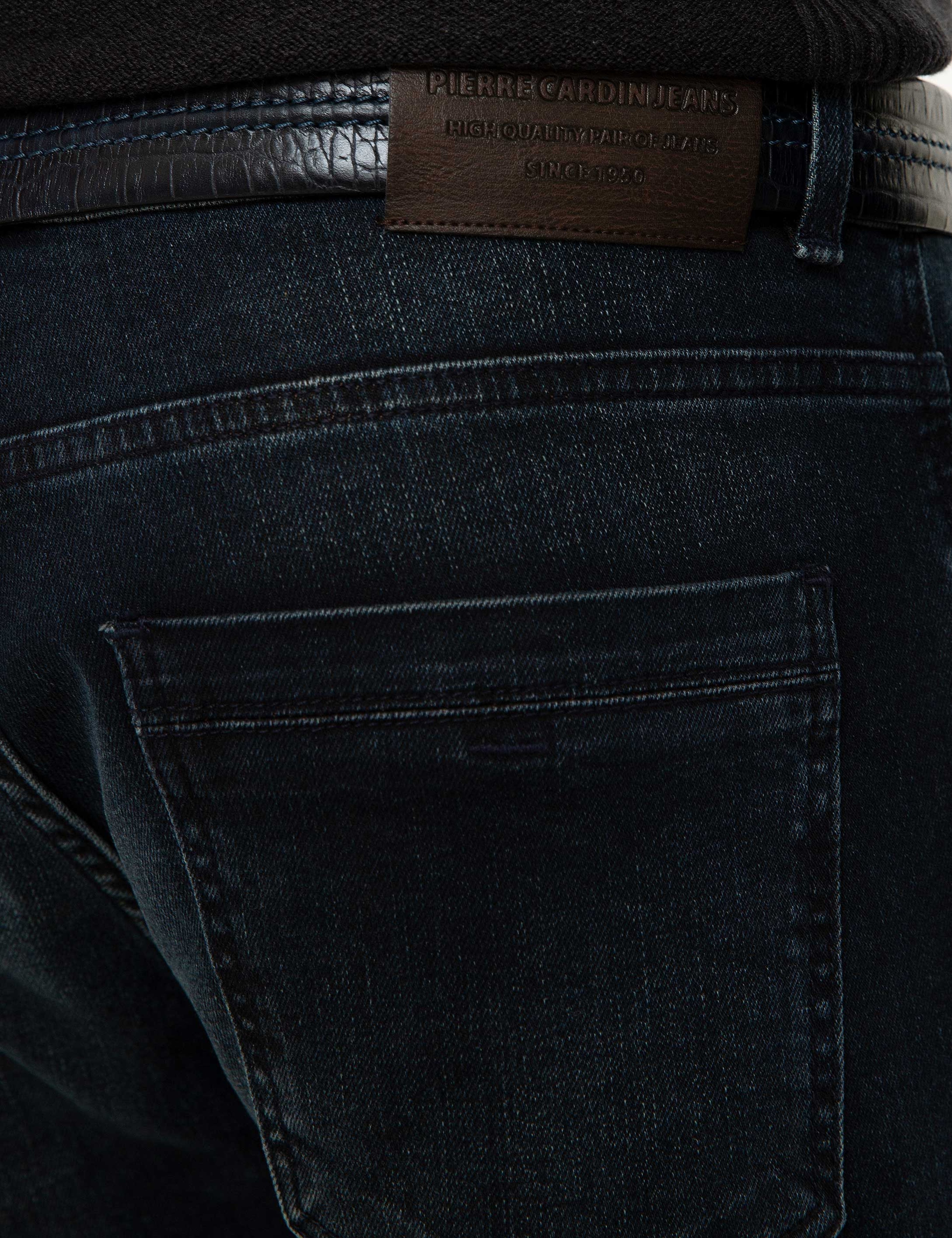 Koyu Lacivert Straight Fit Denim Pantolon - Image 4