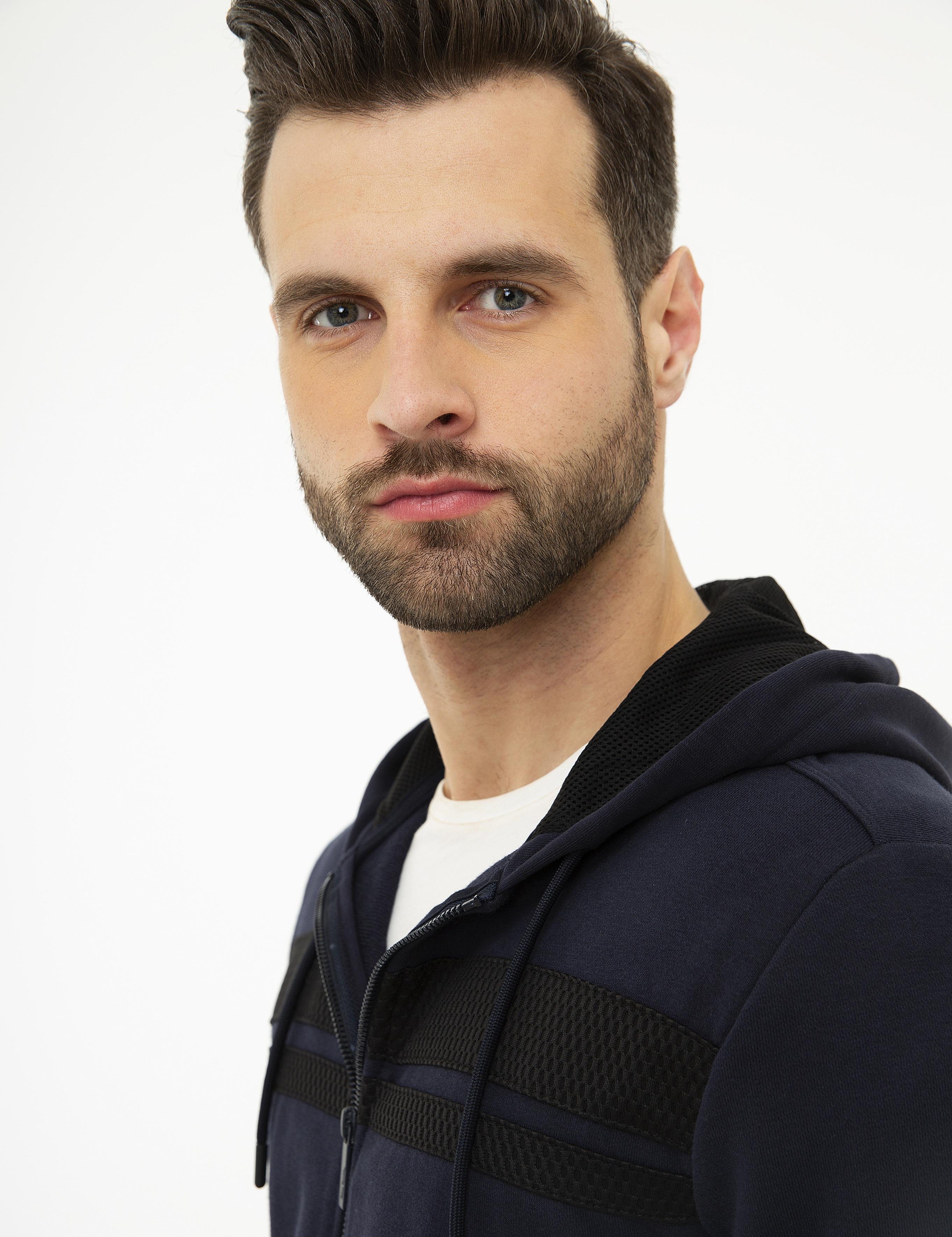 Lacivert Regular Fit Sweatshirt