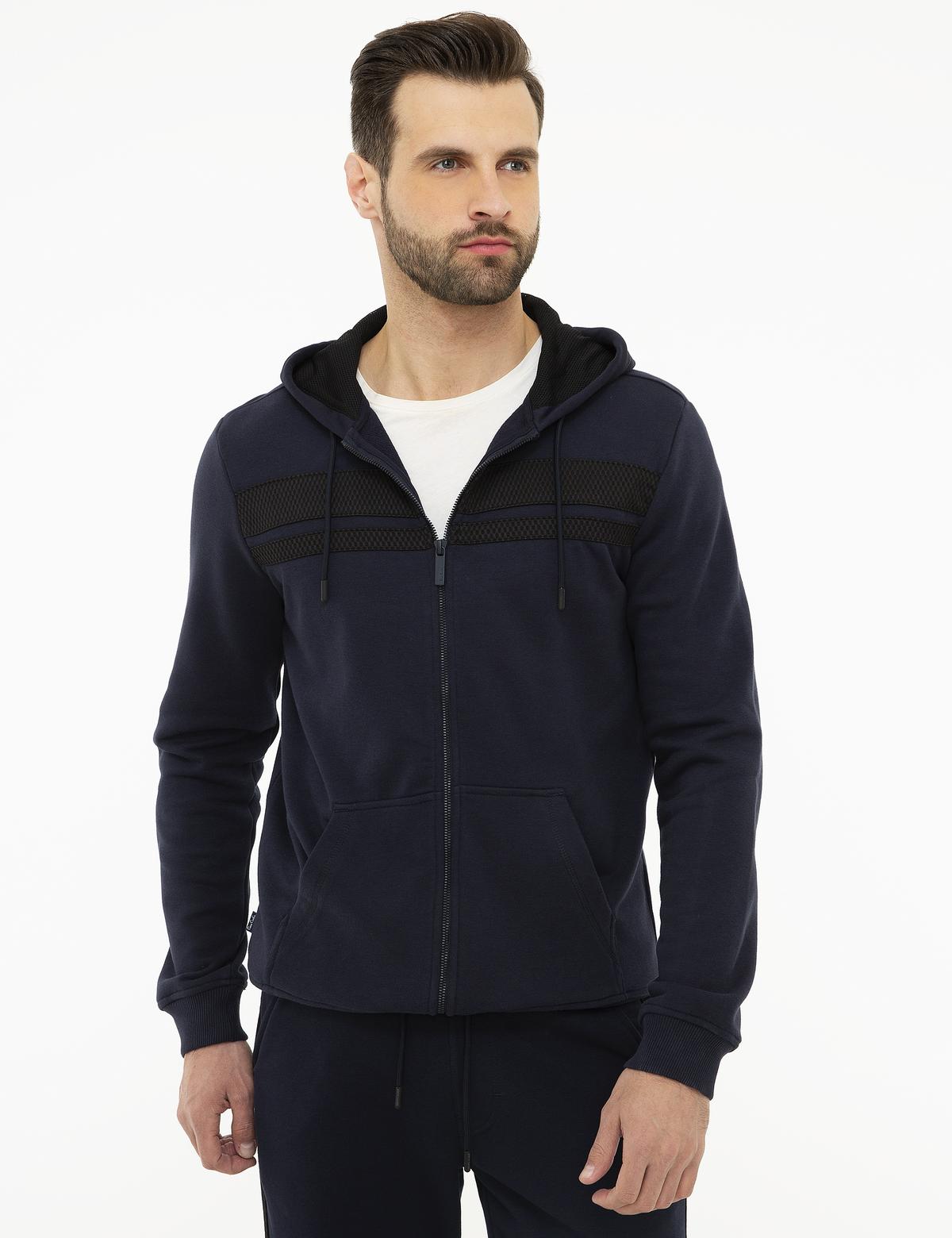 Lacivert Regular Fit Sweatshirt