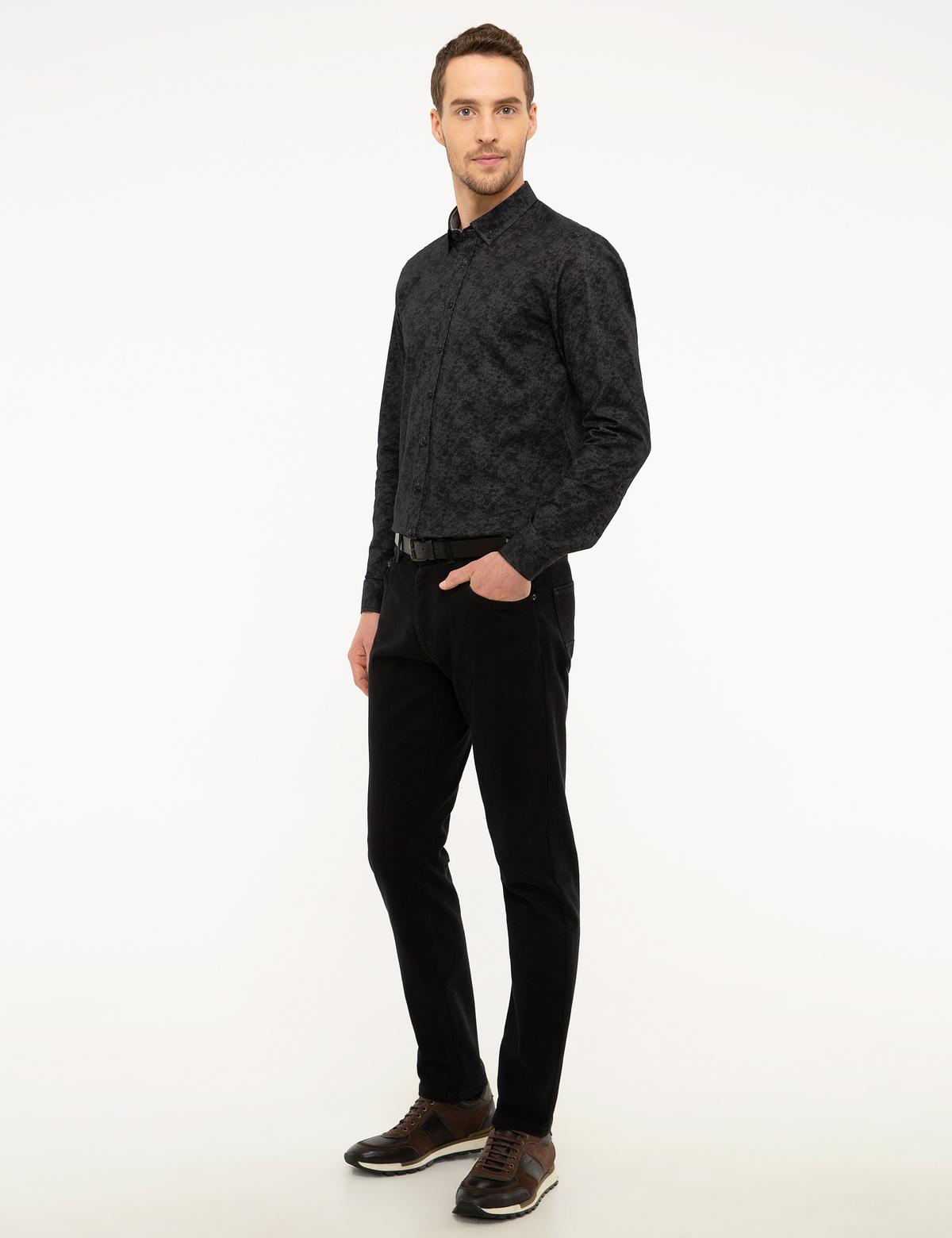 Siyah Slim Fit Jean Pantolon - 50211304222