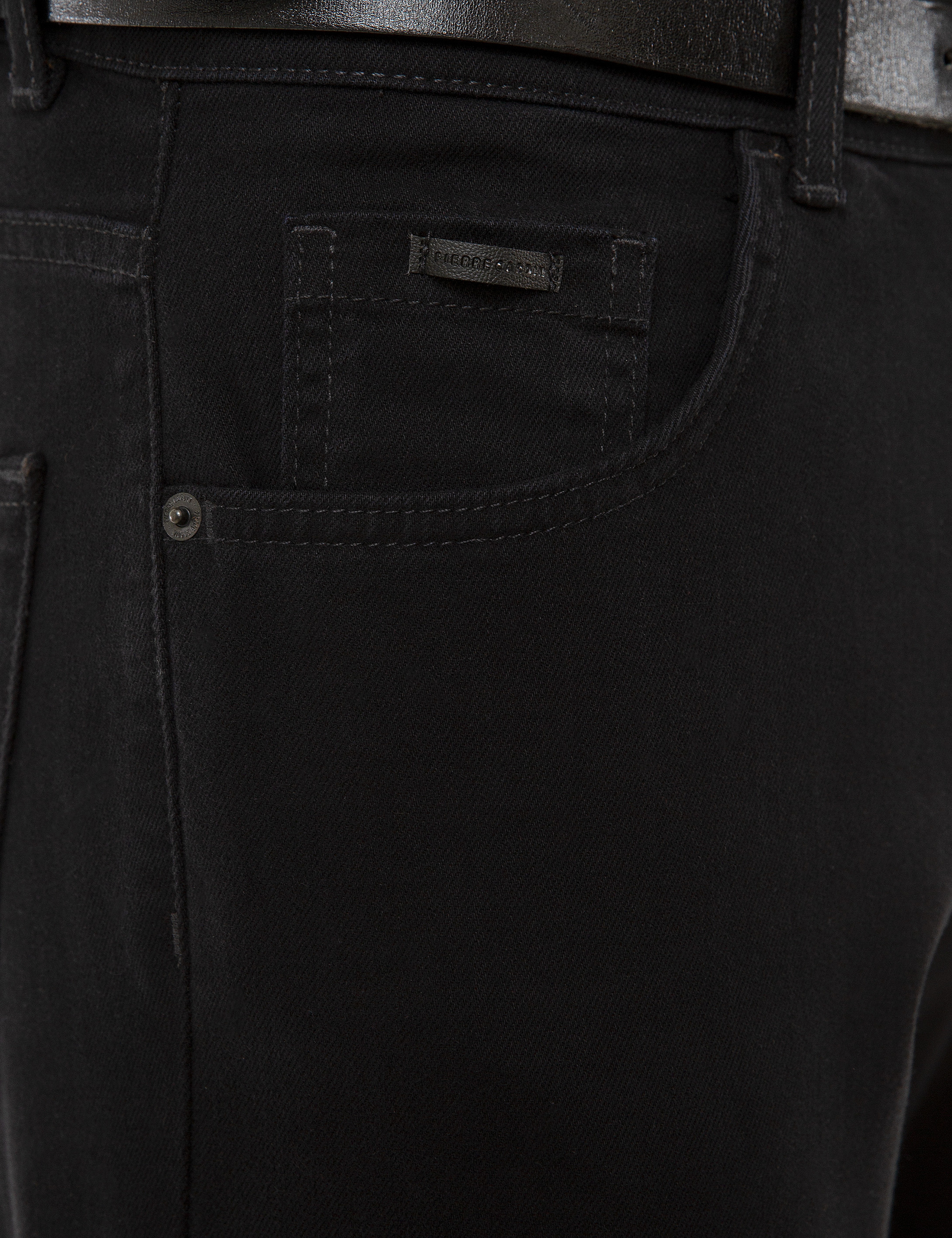 Siyah Slim Fit Jean Pantolon - Image 4
