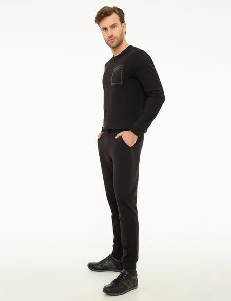 Siyah Slim Fit Eşofman Altı - 50211358001