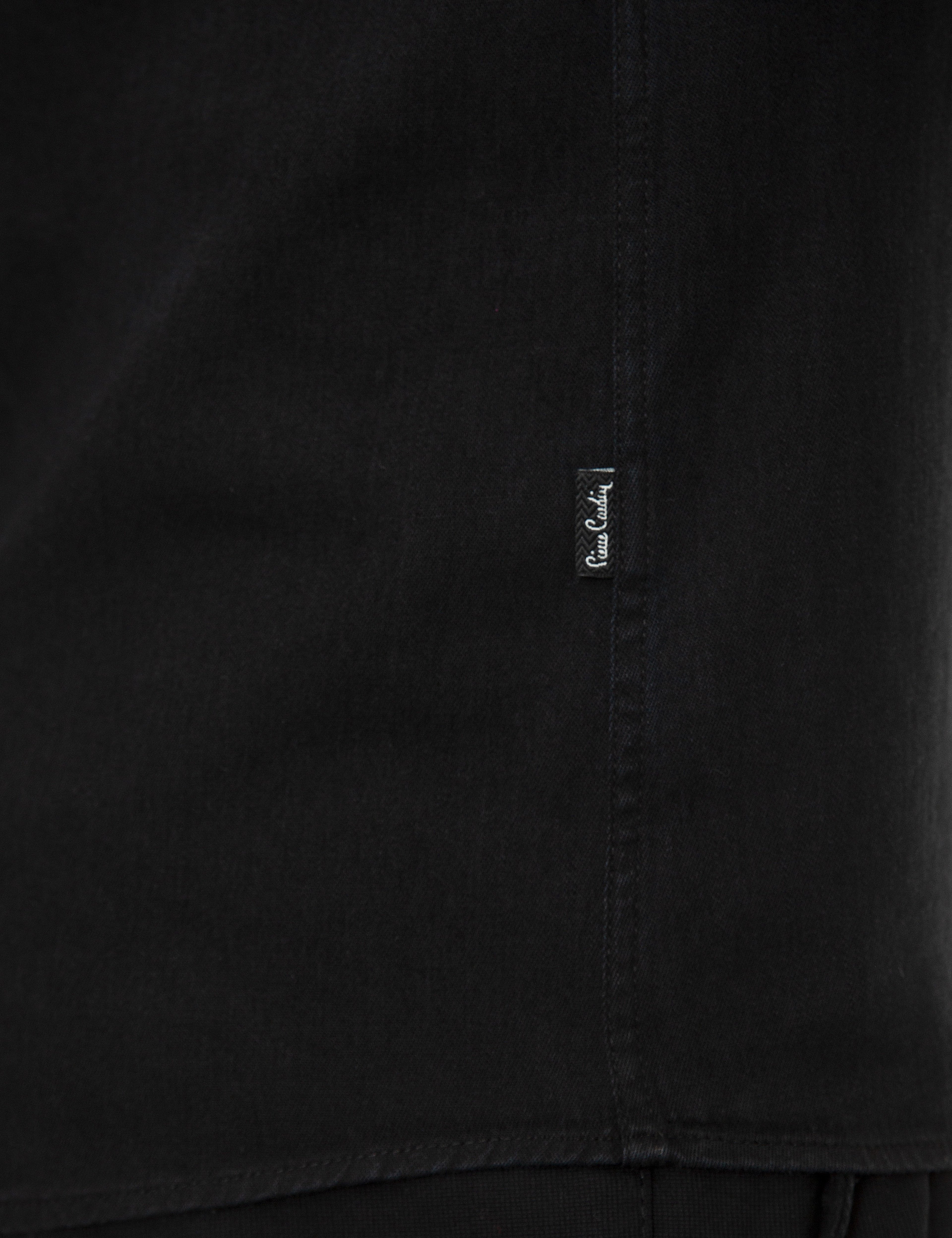 Siyah Slim Fit Uzun Kollu Gömlek - Image 6