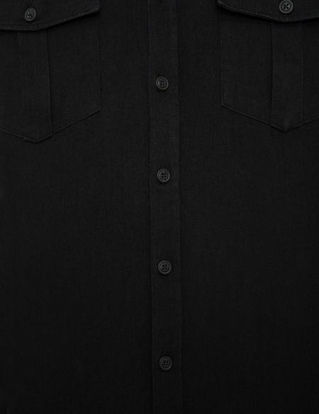 Siyah Slim Fit Uzun Kollu Gömlek - 50213226001