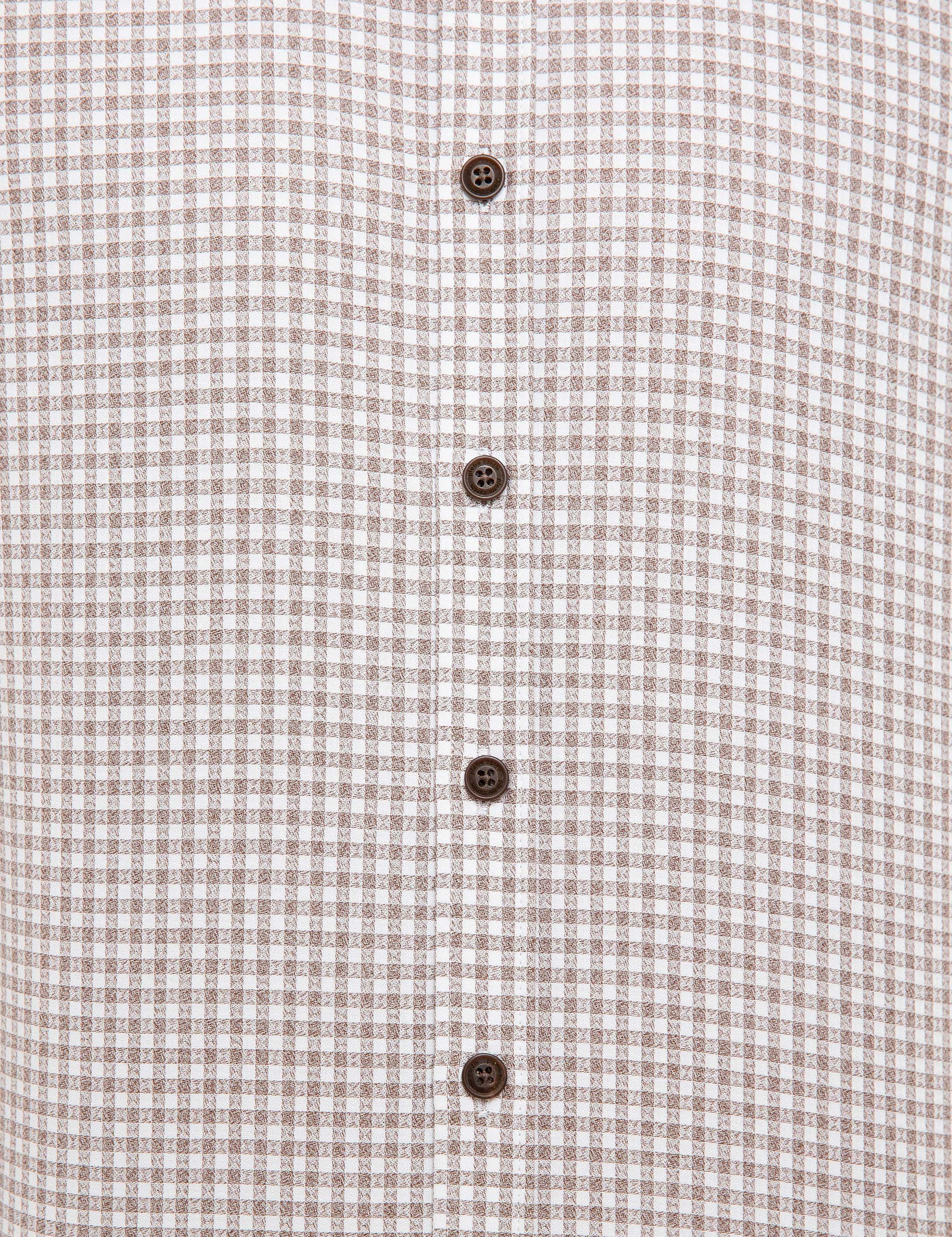 Açık Kahverengi Slim Fit Gömlek