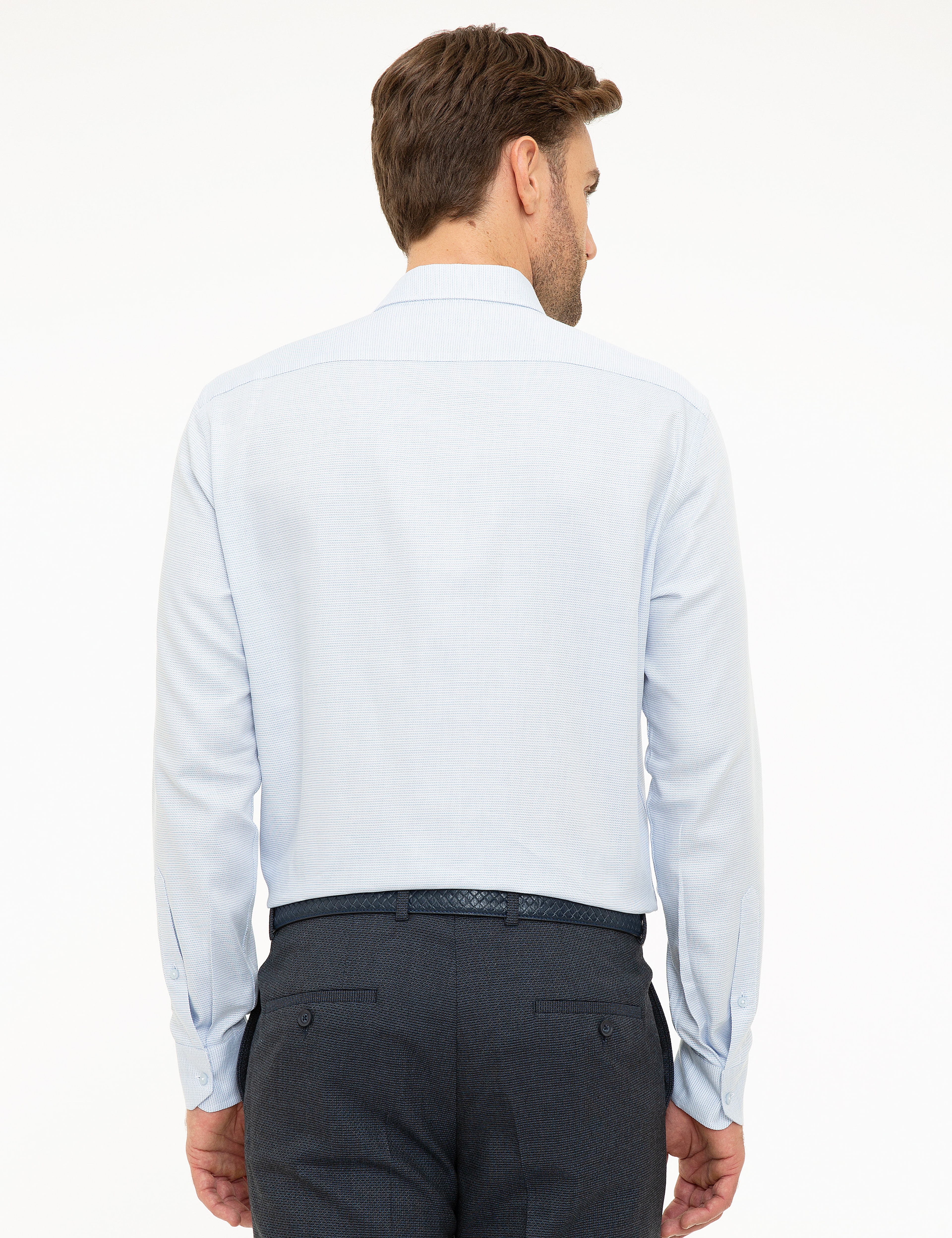 Mavi Regular Fit Uzun Kollu Gömlek - Image 3