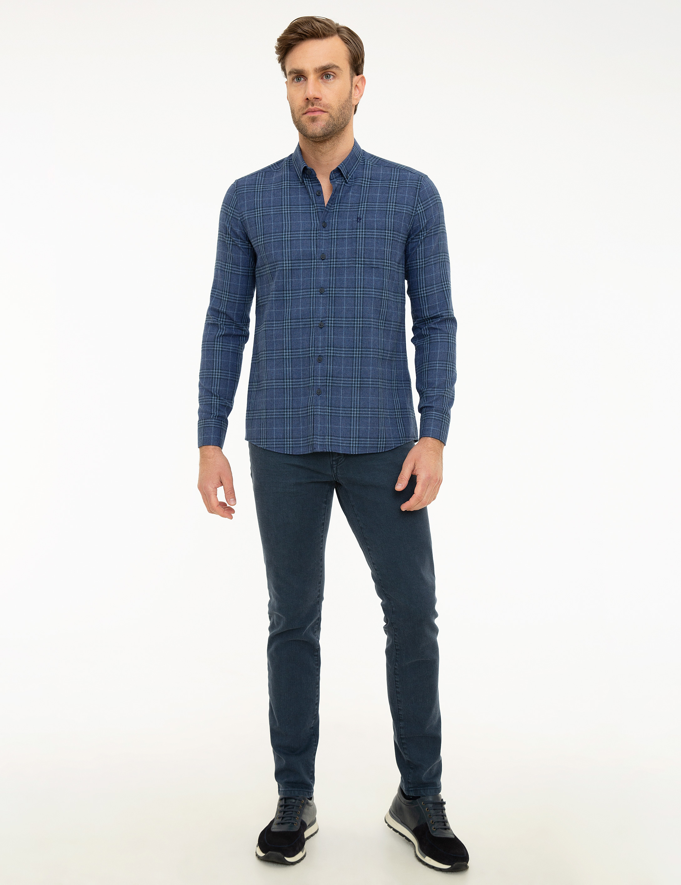 Lacivert Regular Fit Gömlek