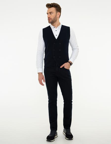 Lacivert Slim Fit Jean Pantolon - 50211311032