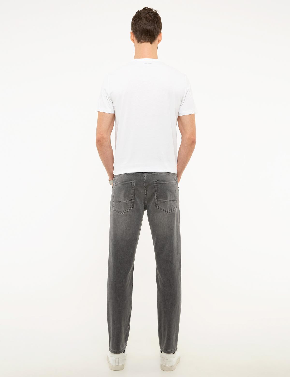 Gri Real Slim Fit Jean Pantolon - 50211325023