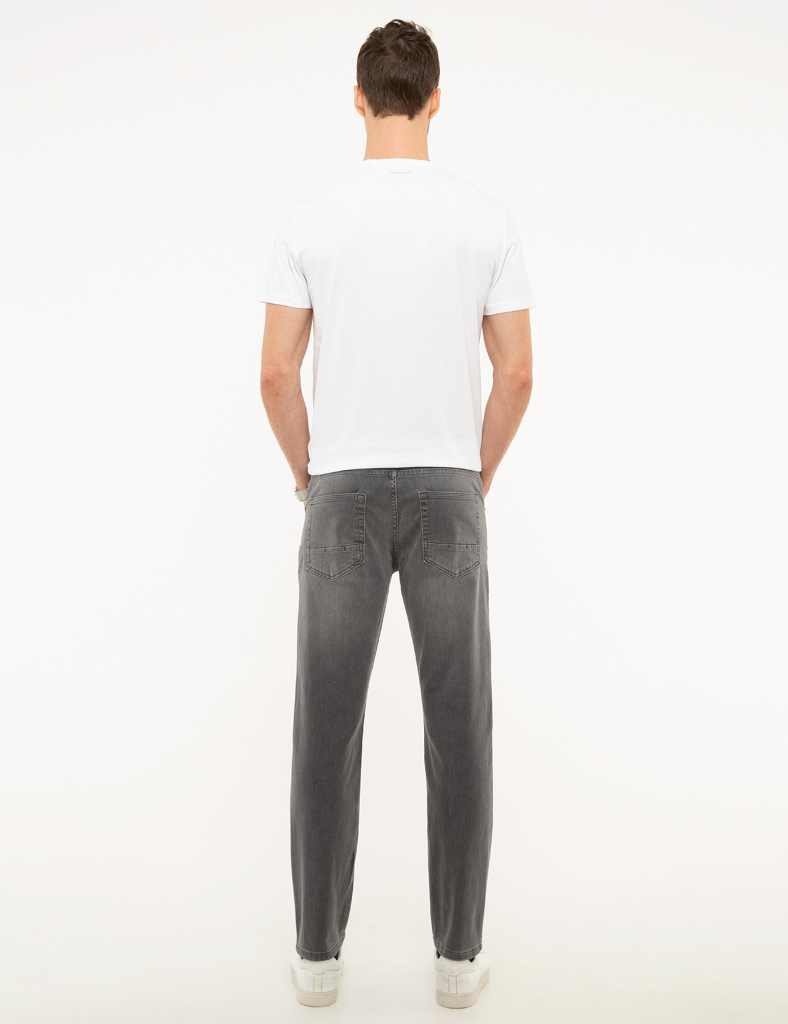 Gri Real Slim Fit Jean Pantolon