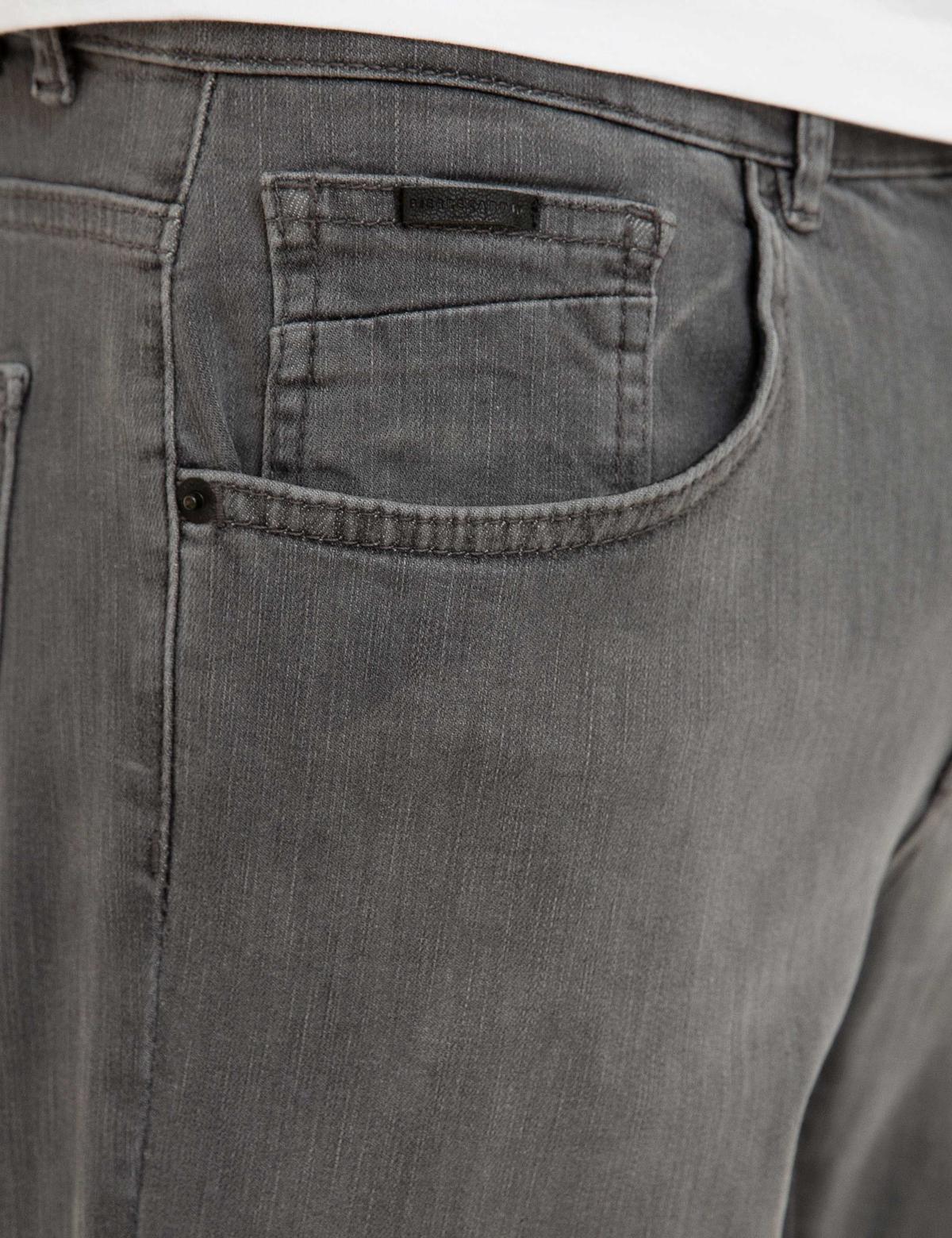 Gri Real Slim Fit Jean Pantolon - 50211325023