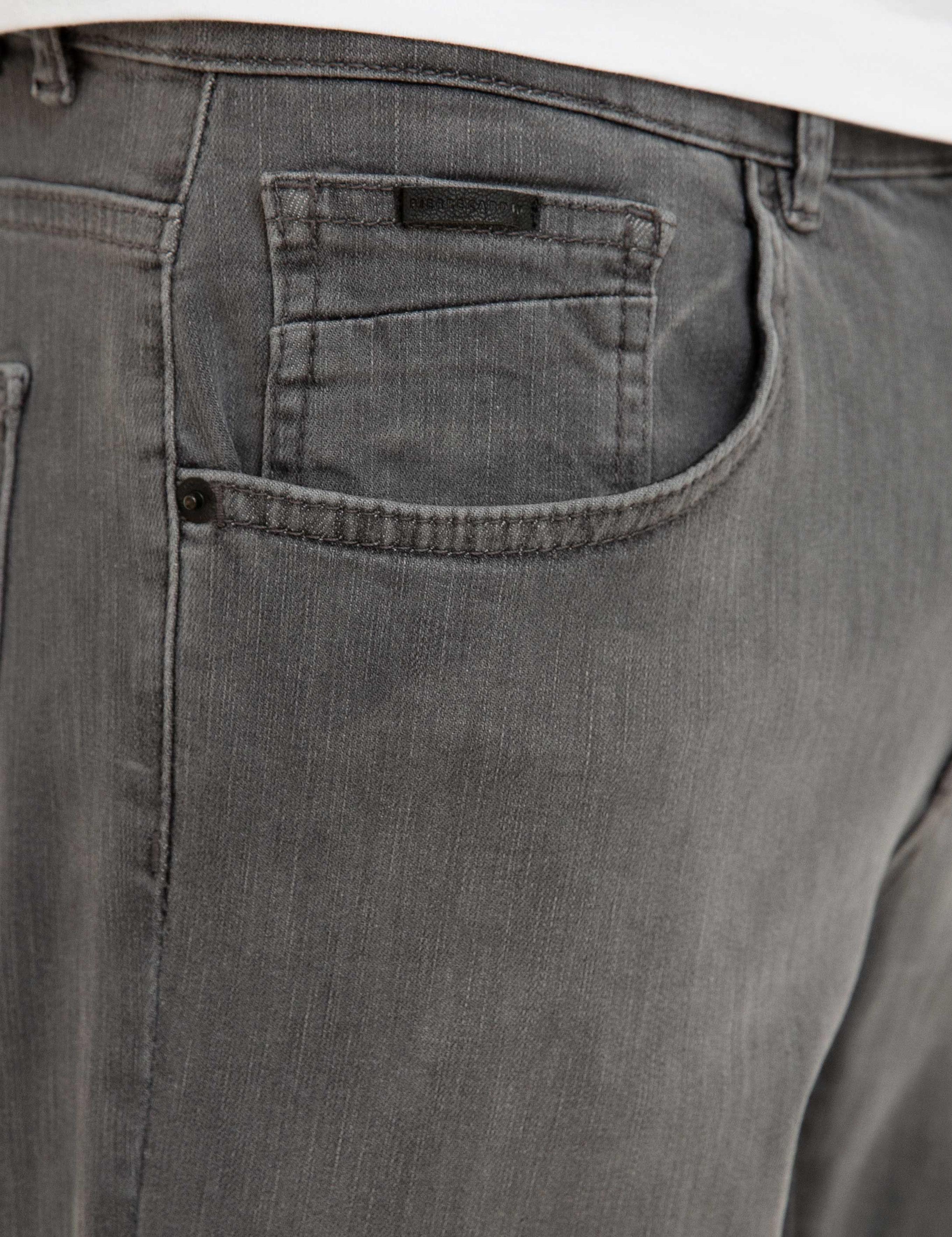 Gri Real Slim Fit Jean Pantolon