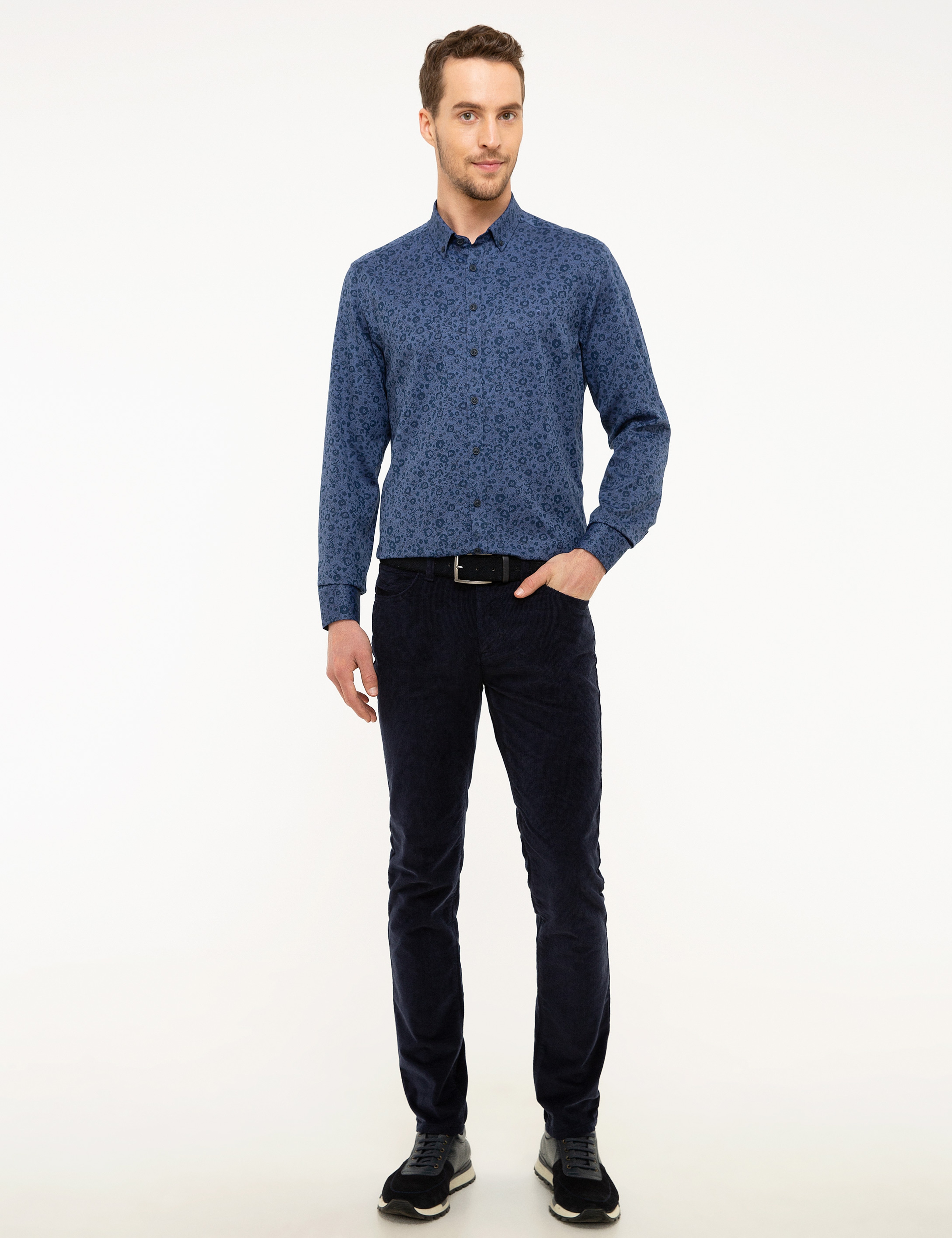 Lacivert Slim Fit Gömlek