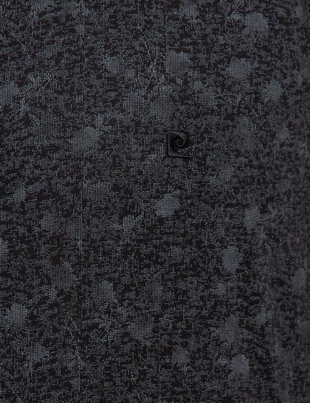 Gri Detaylı Koyu Lacivert Slim Fit Gömlek - 50209584001