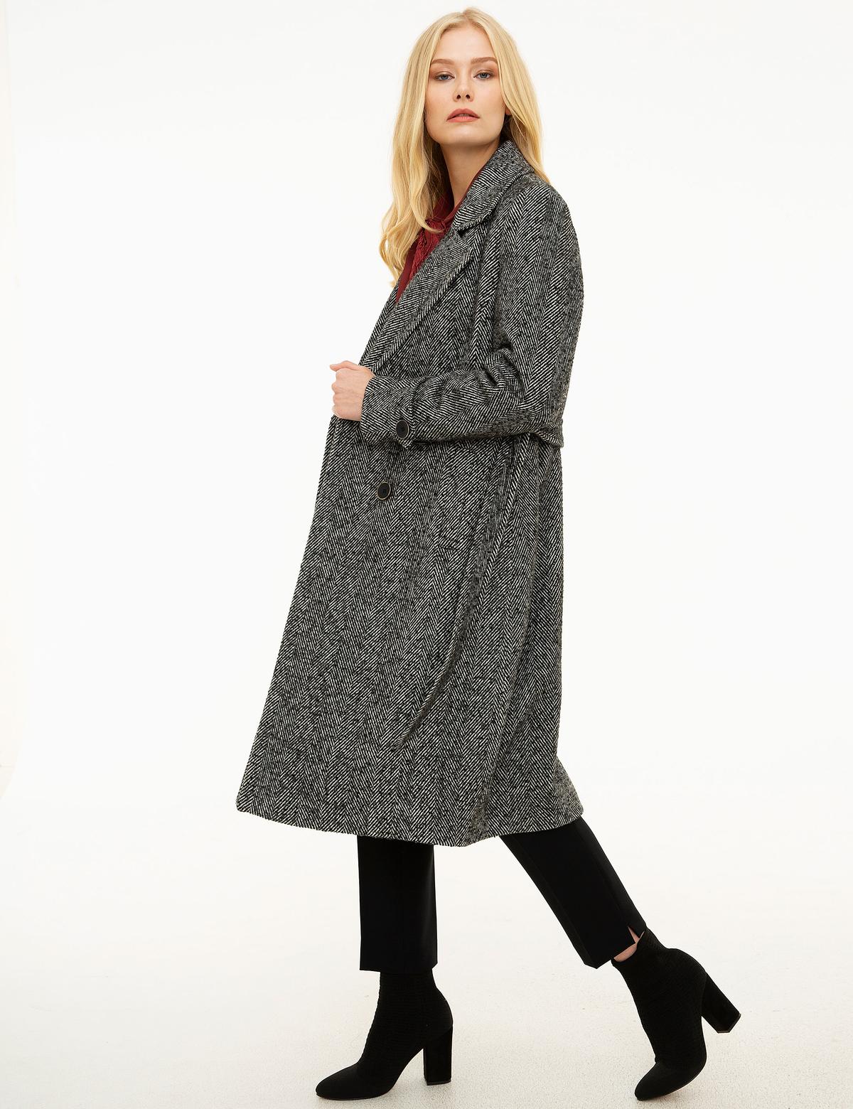 Koyu Gri Standart Fit Kaban - 50209772001