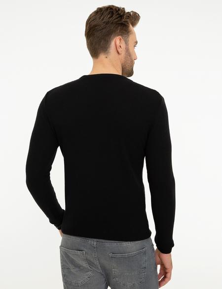 Siyah Slim Fit Kazak - 50210690054