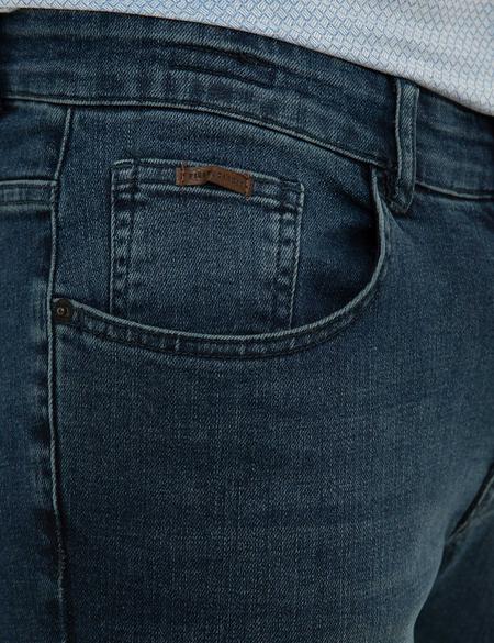 Koyu Mavi Slim Fit Jean Pantolon - 50211319023