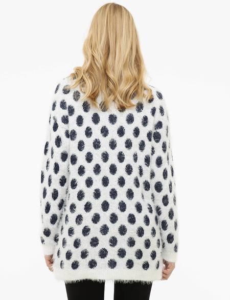 Beyaz Oversize Kazak - 50211959049