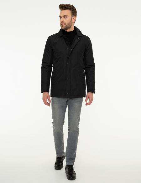 Siyah Standart Fit Kaban - 50212077001