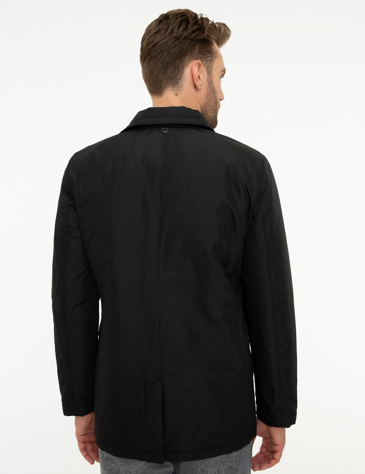 Siyah Standart Fit Kaban - 50212077001