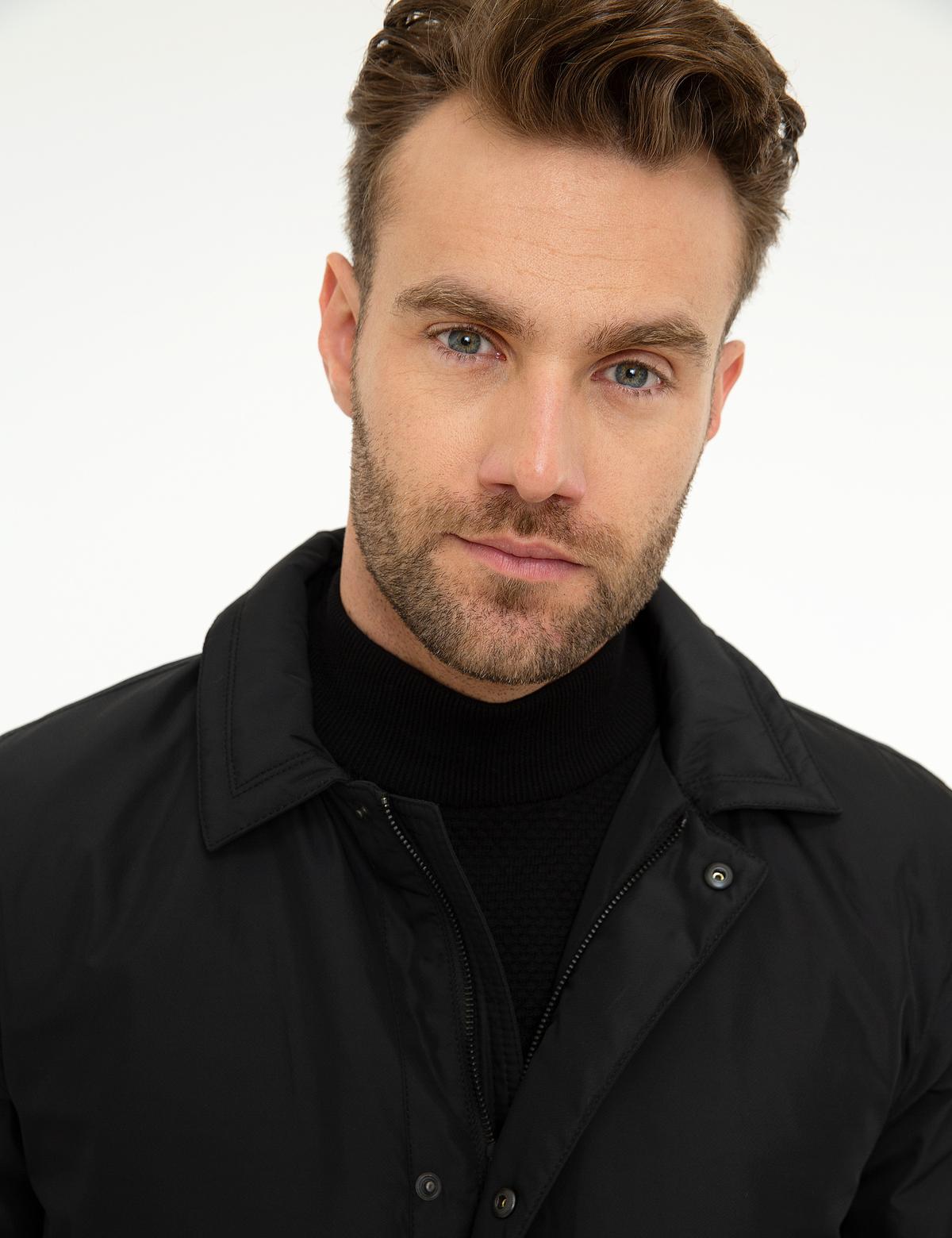 Siyah Standart Fit Kaban - 50212077001