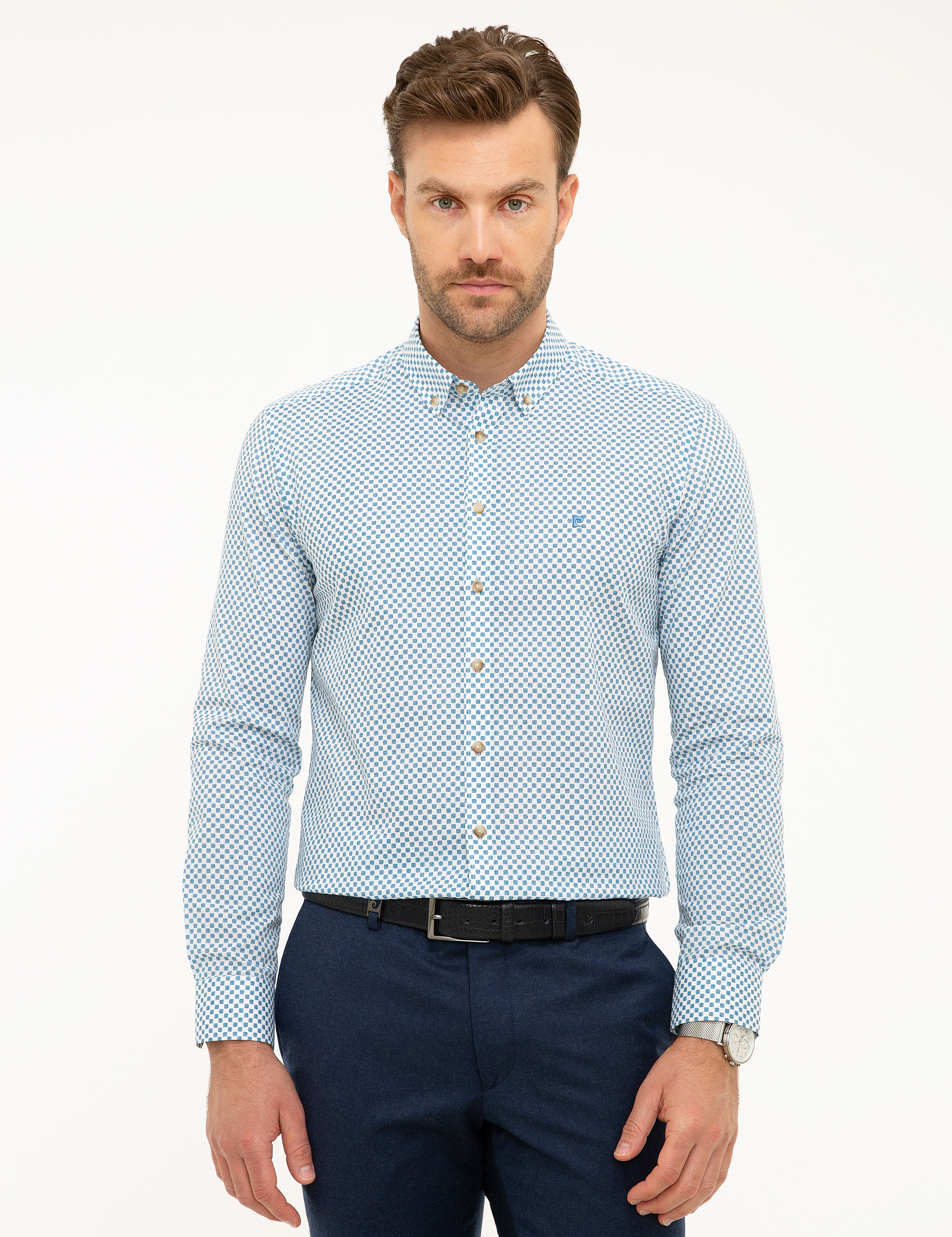 Slim Mavi Gömlek - 50209354007