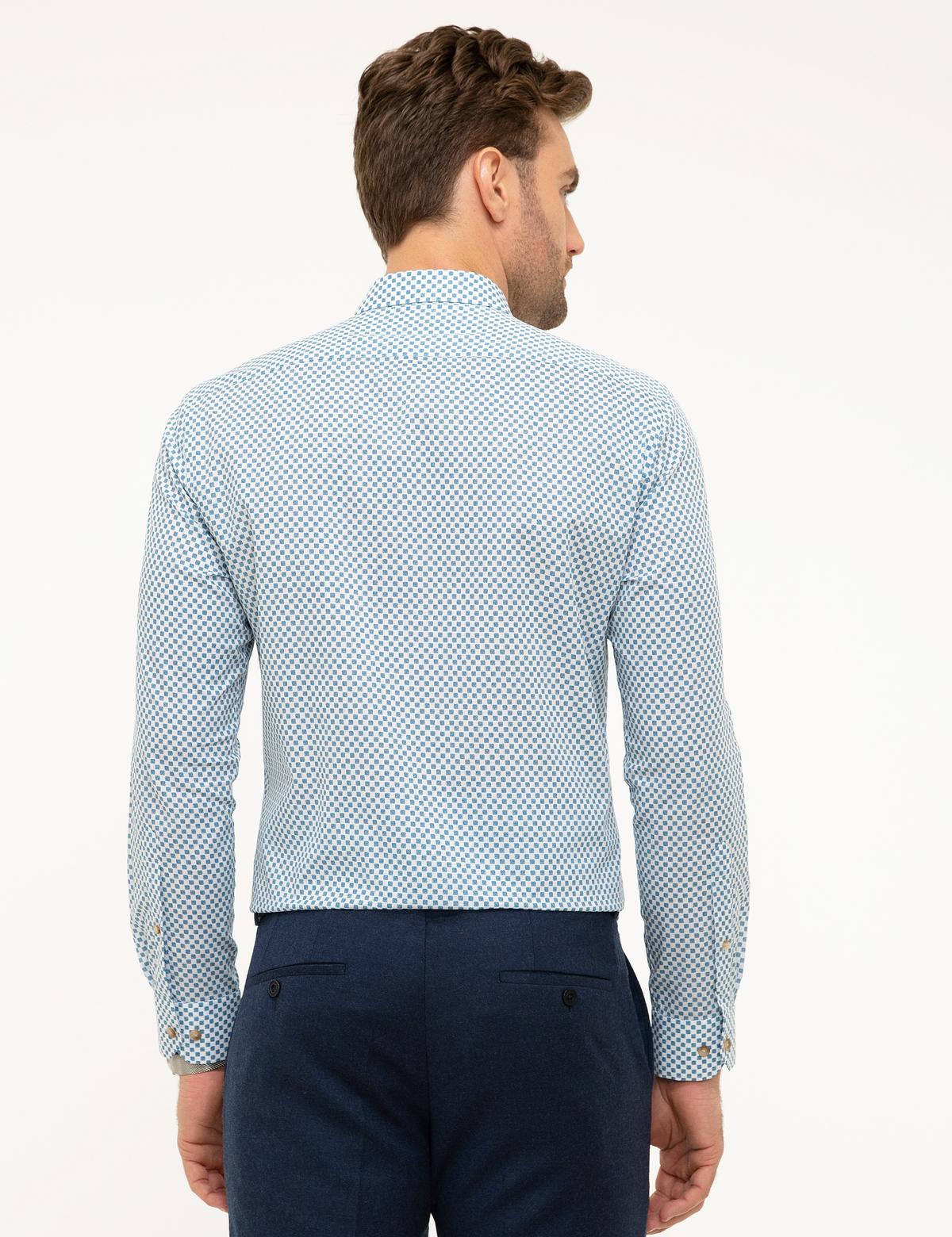 Slim Mavi Gömlek - 50209354007