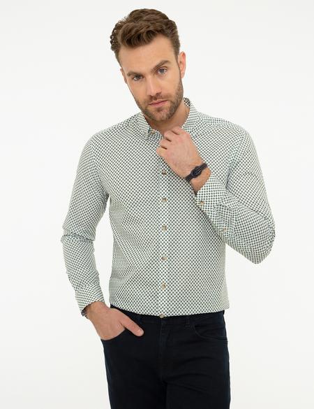 Slim Yeşil Gömlek - 50209354014