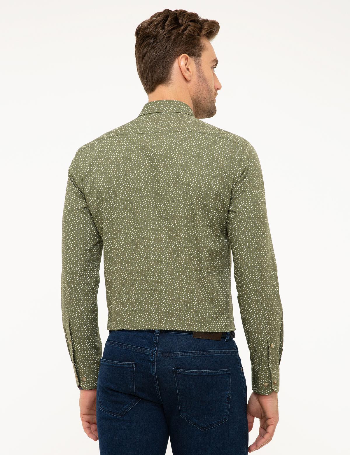 Slim Yeşil Gömlek - 50209357010