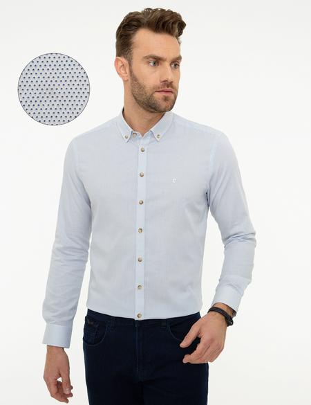 Lacivert Slim Fit Uzun Kollu Gömlek - 50209360005