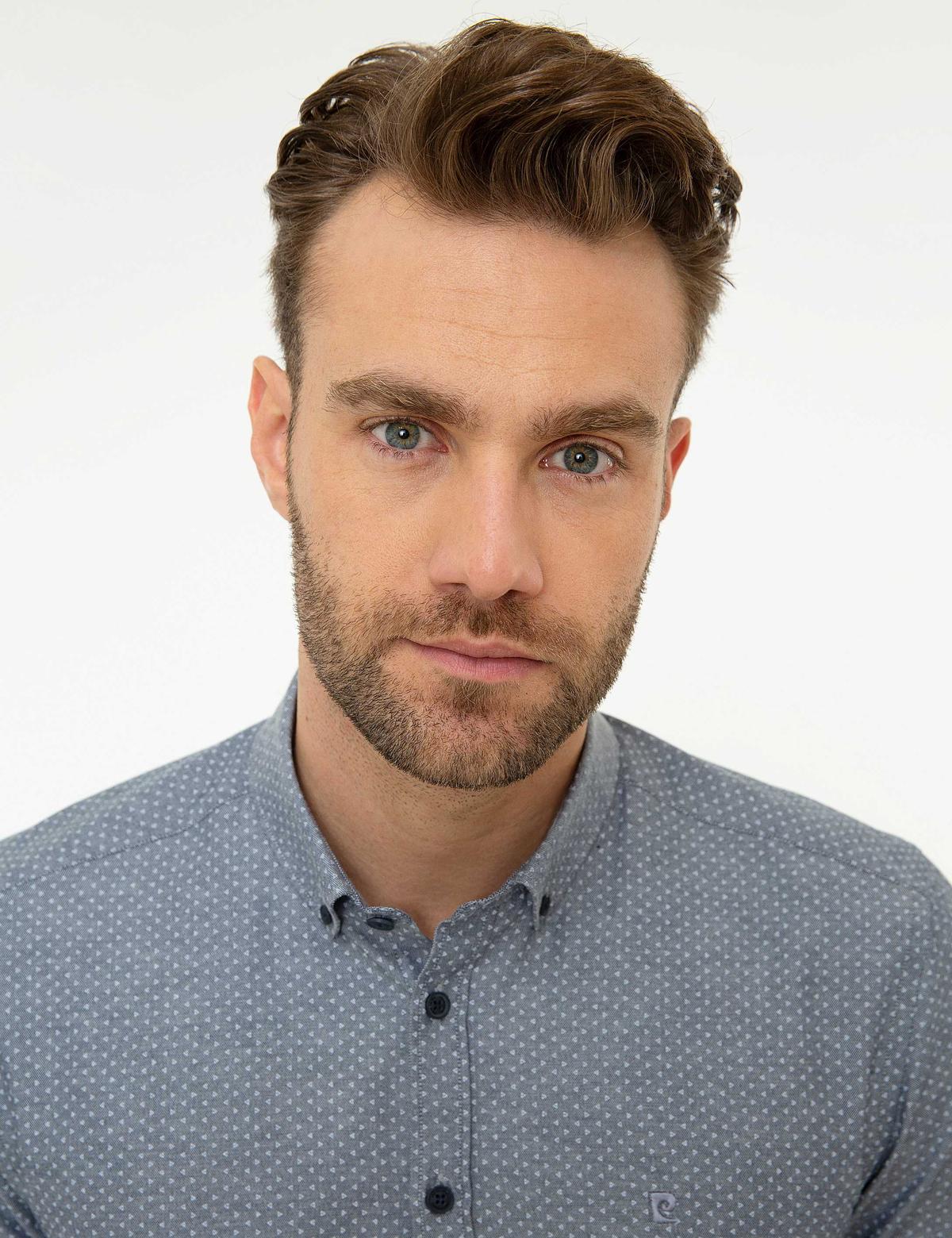 Lacivert Slim Fit Uzun Kollu Gömlek - 50209564007