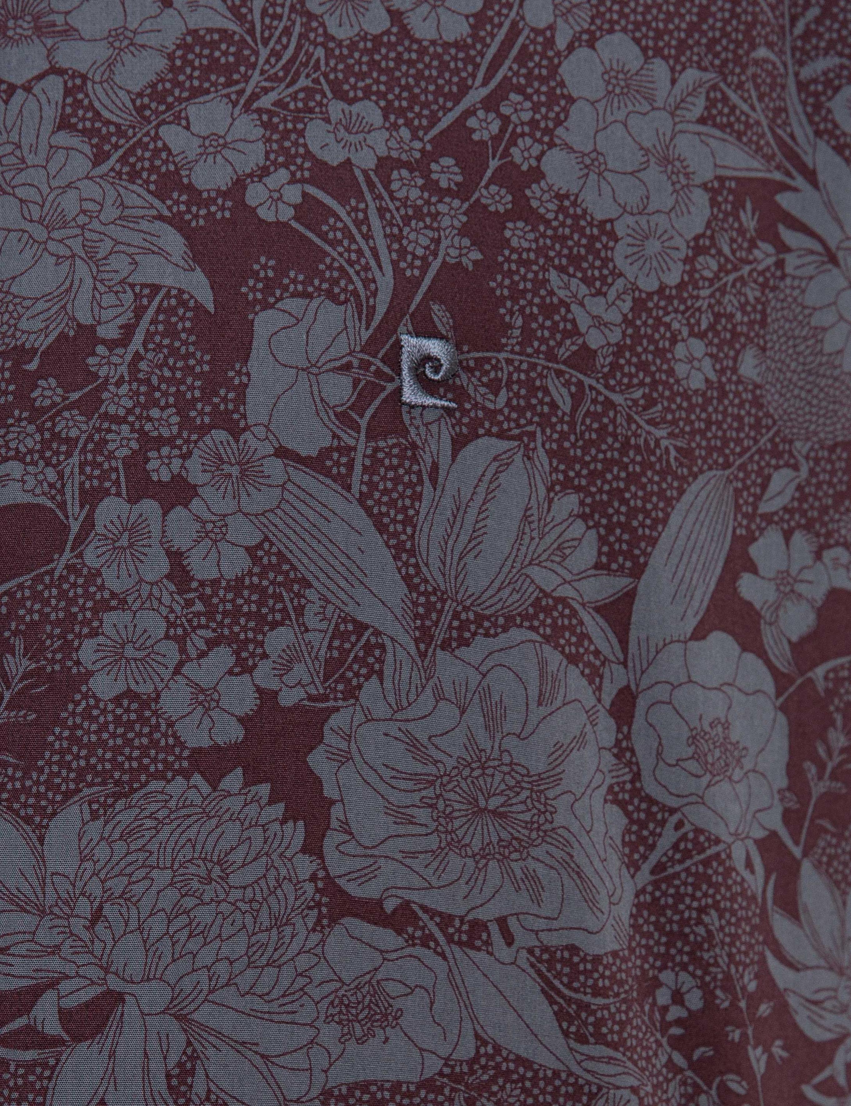 Bordo Slim Fit Gömlek