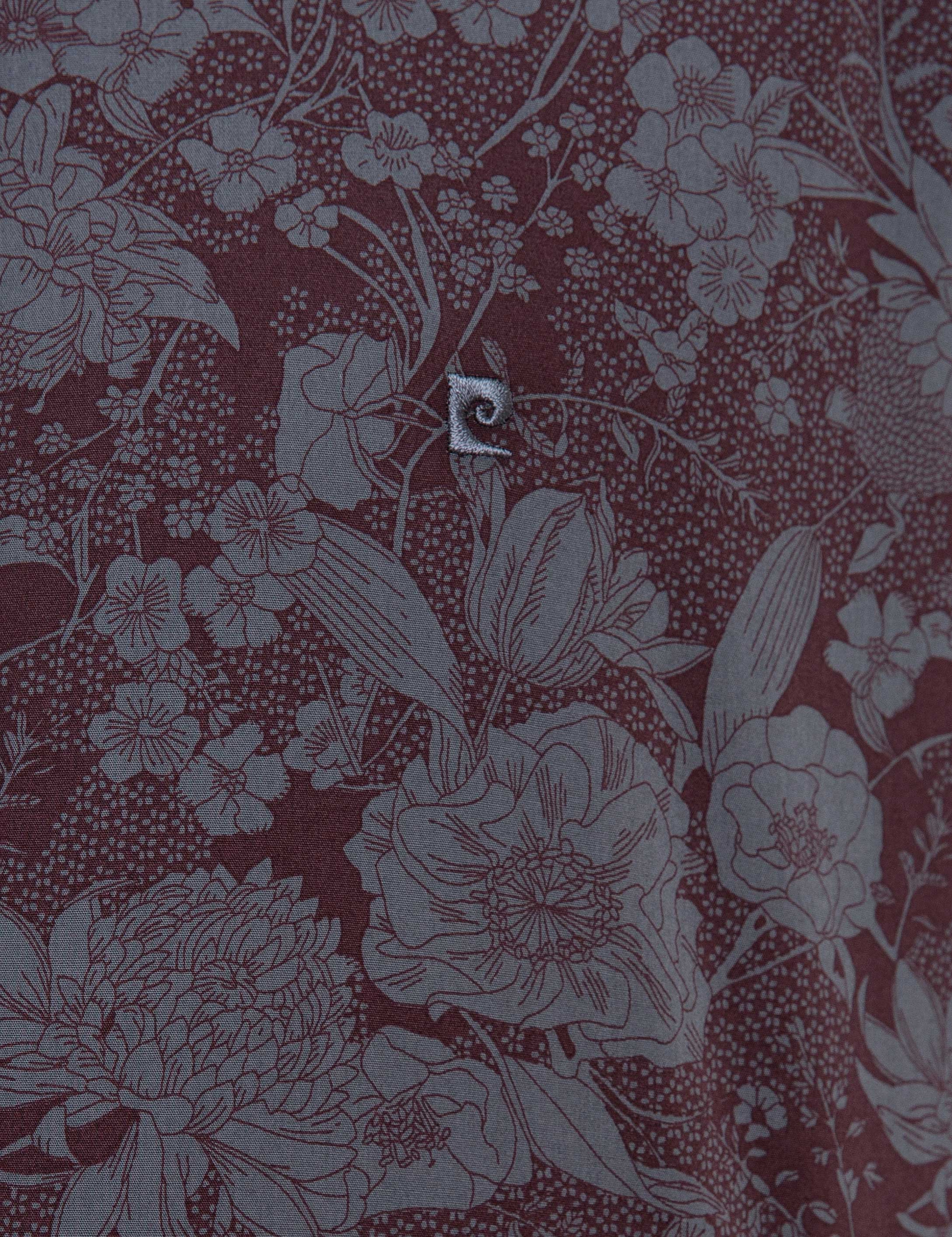 Bordo Slim Fit Gömlek