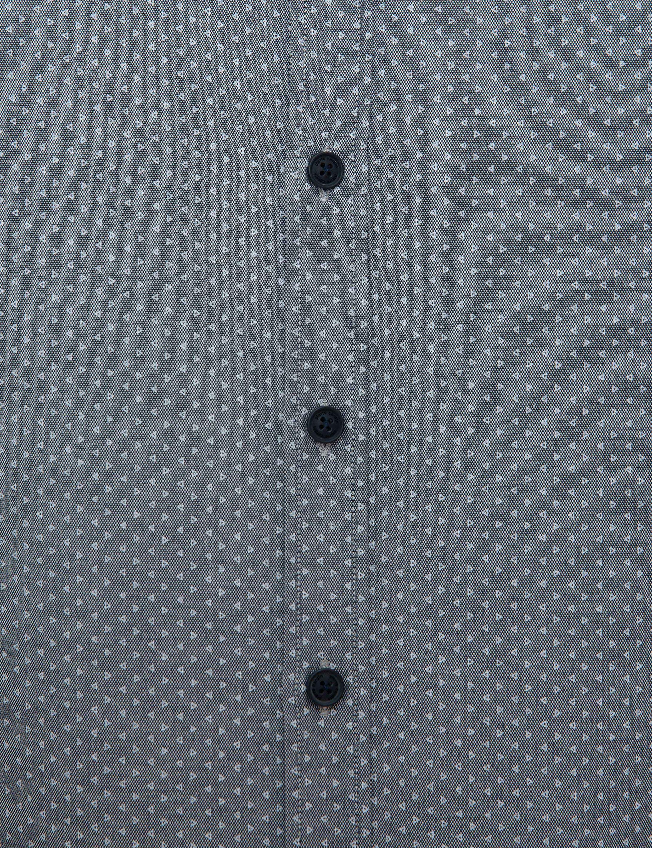 Lacivert Slim Fit Uzun Kollu Gömlek