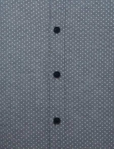 Lacivert Slim Fit Uzun Kollu Gömlek - 50209564007