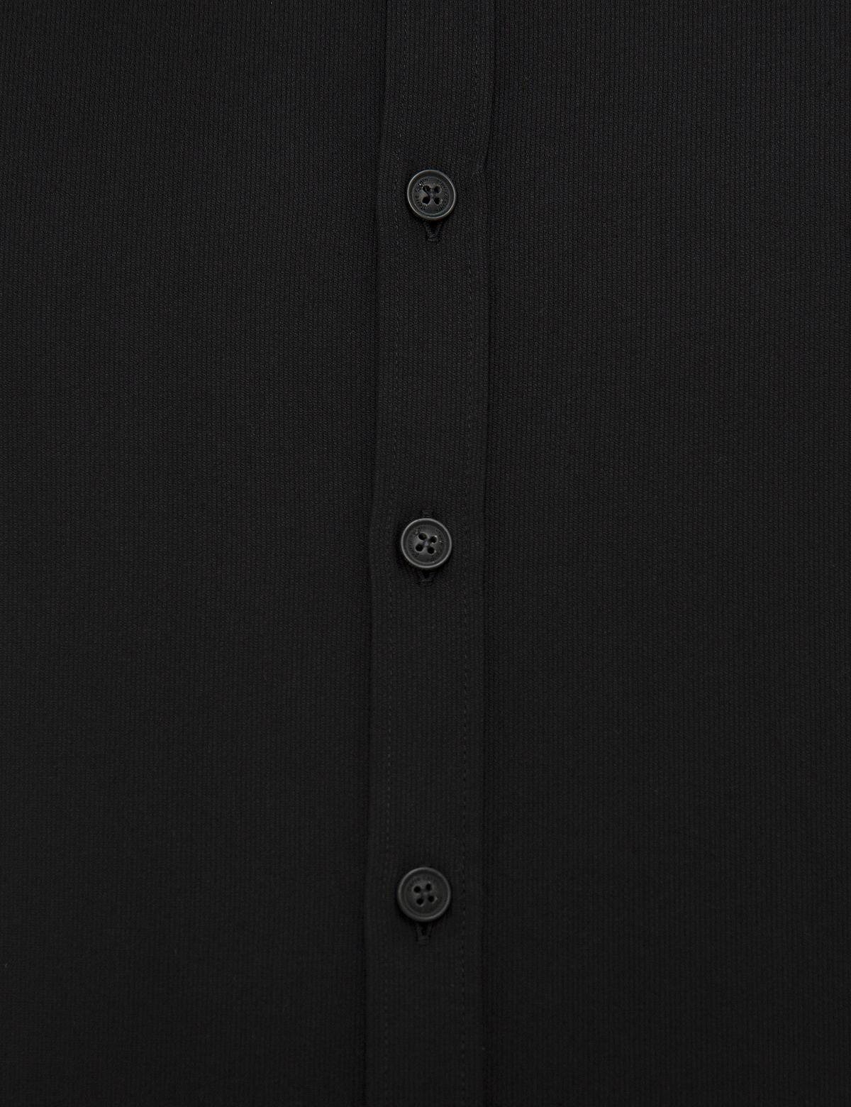 Siyah Slim Fit Uzun Kollu Gömlek - 50209610058