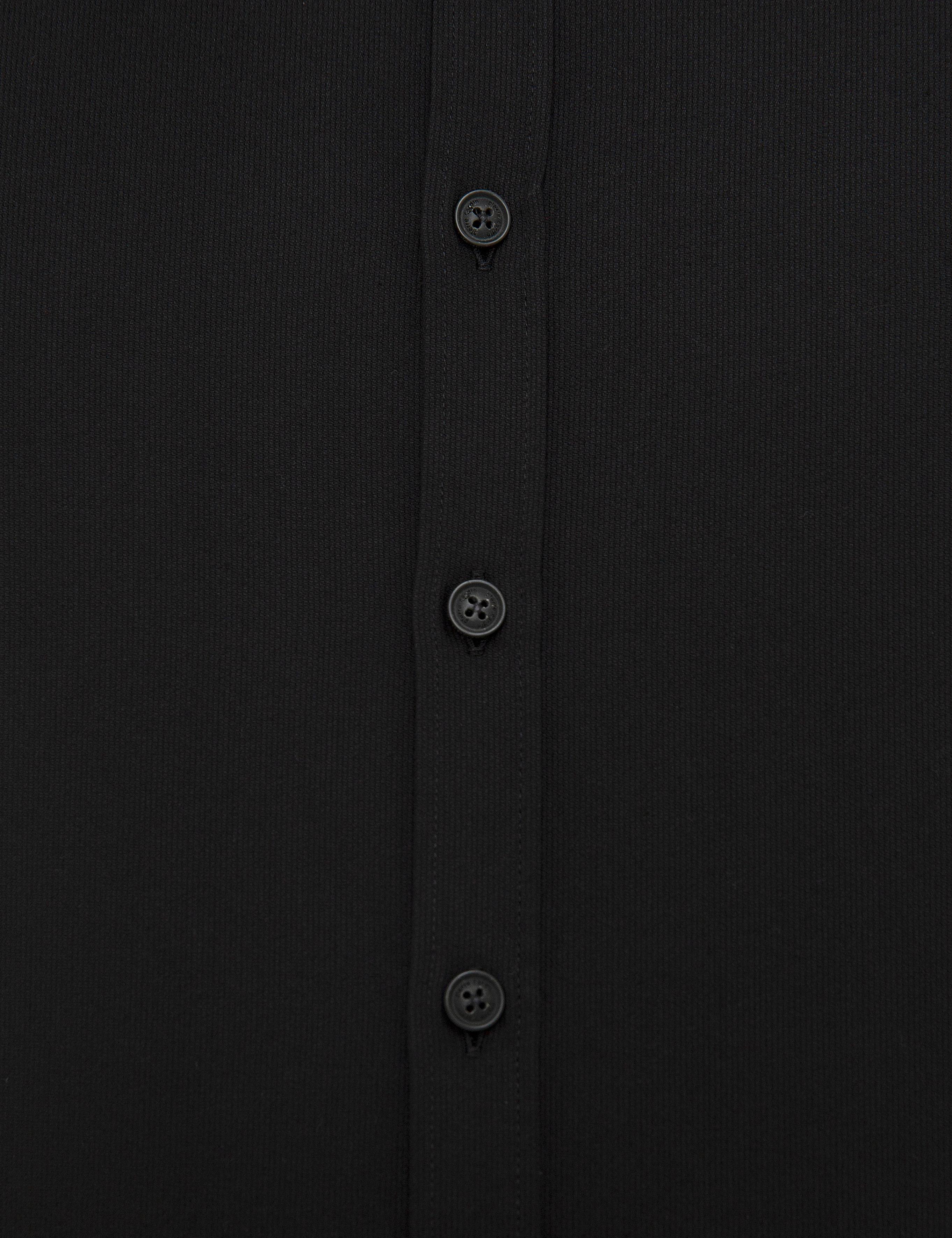 Siyah Slim Fit Uzun Kollu Gömlek