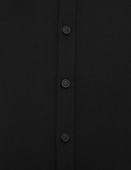 Siyah Slim Fit Uzun Kollu Gömlek - 50209610058