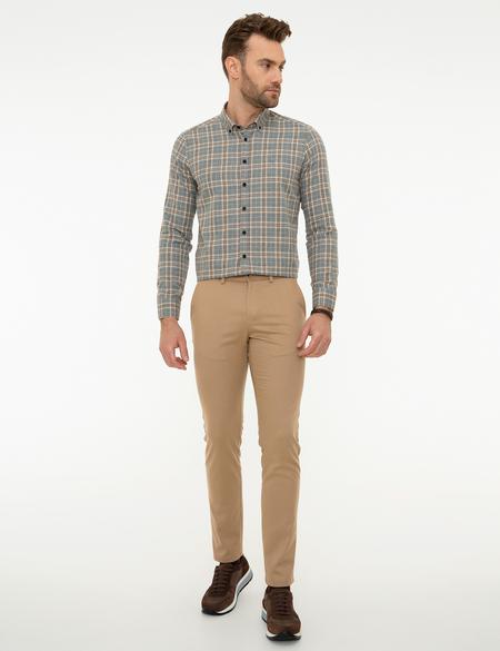 Gri Slim Fit Gömlek - 50209647003