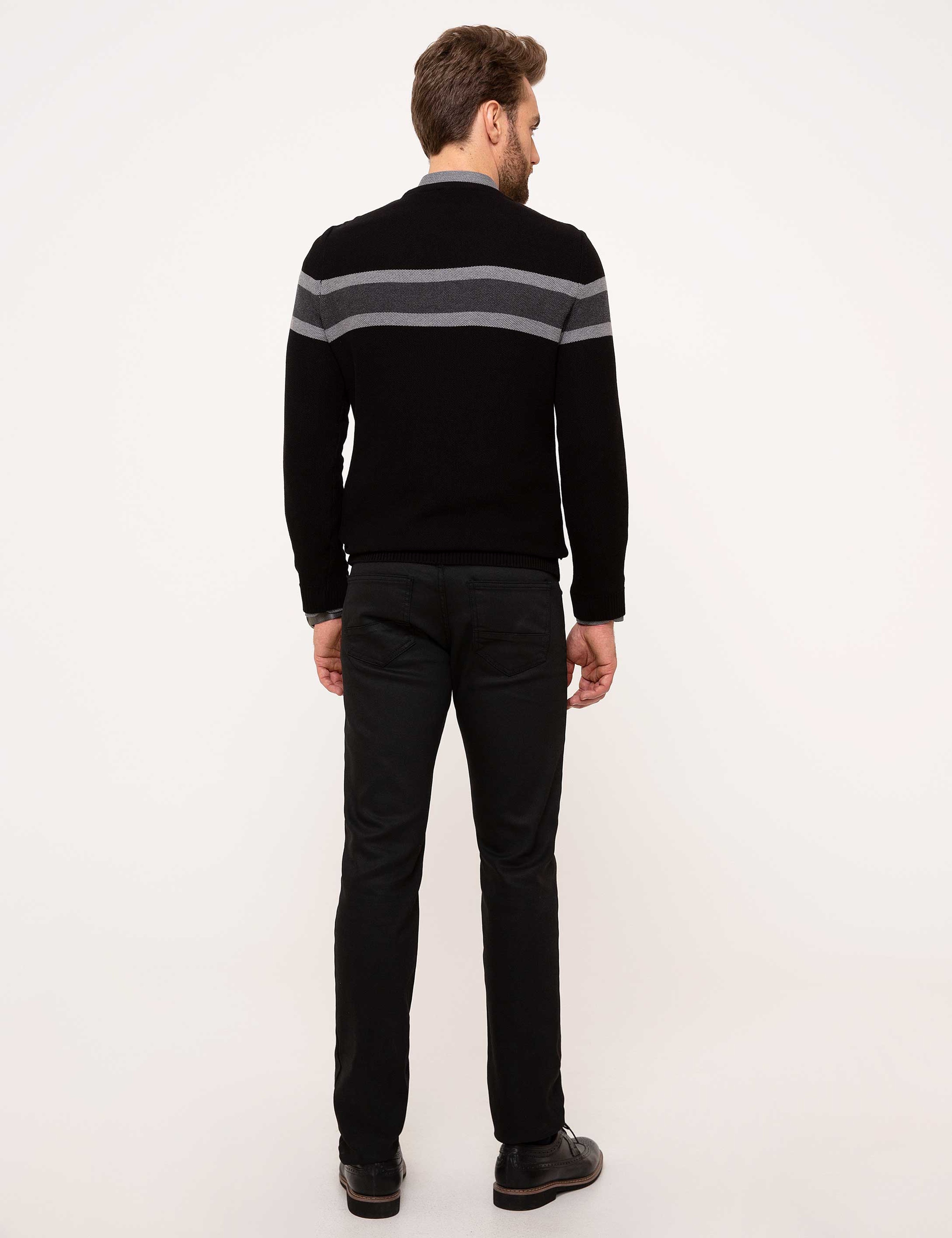 Siyah Slim Fit Denim Pantolon