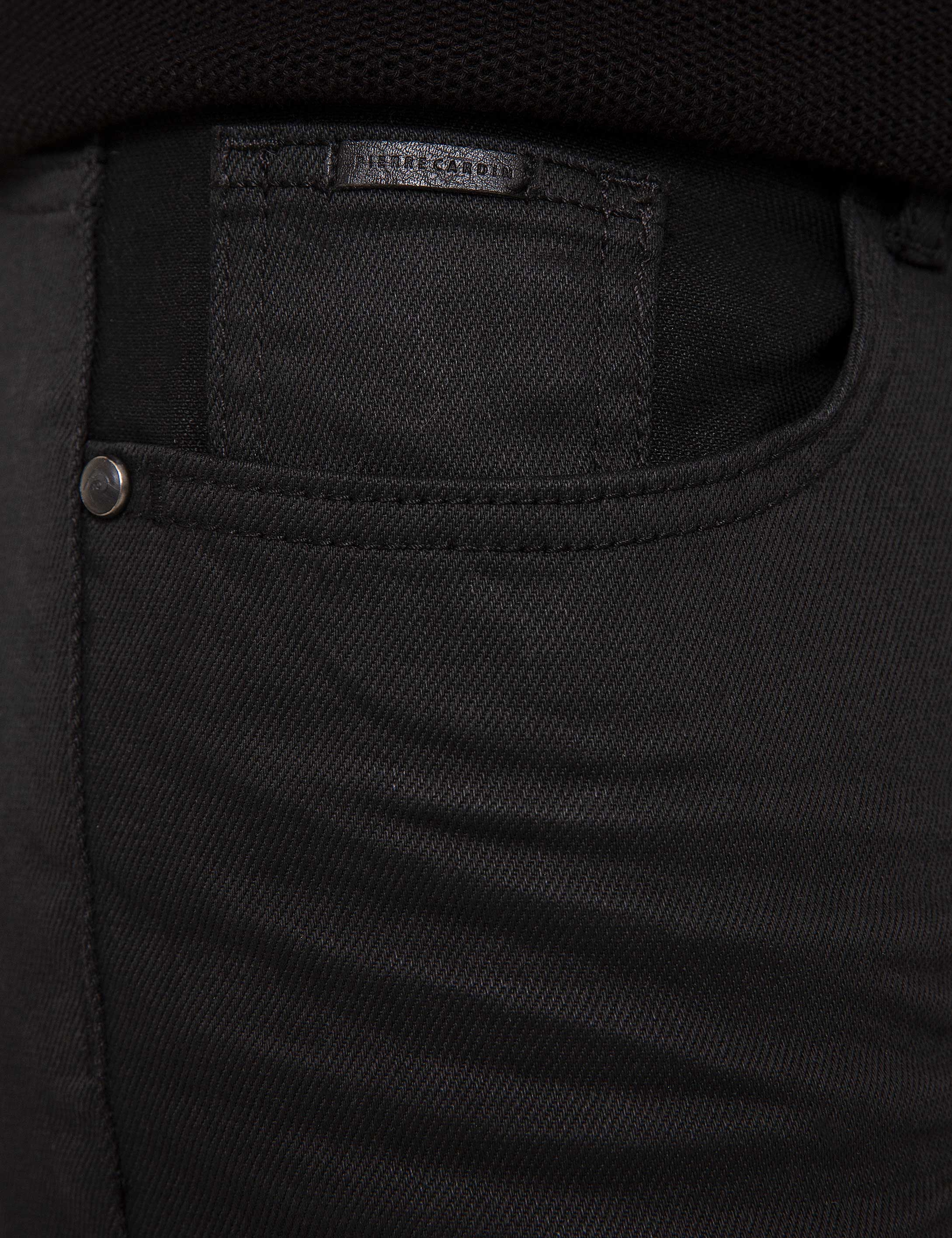 Siyah Slim Fit Denim Pantolon - Image 4