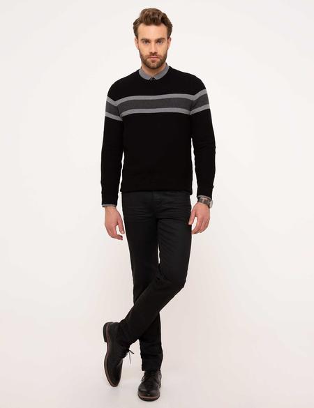 Siyah Slim Fit Denim Pantolon - 50211955003