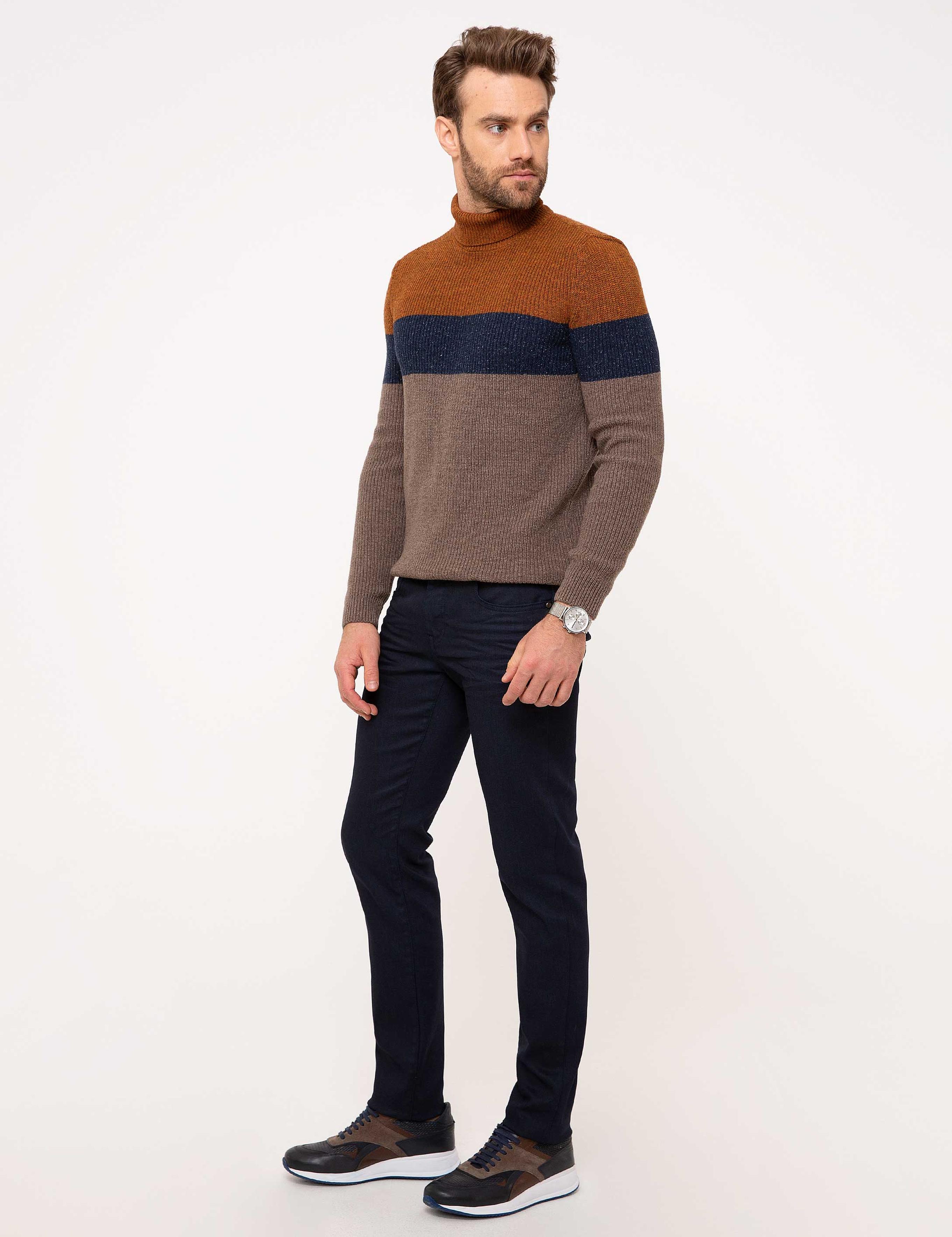 Lacivert Slim Fit Jean Pantolon