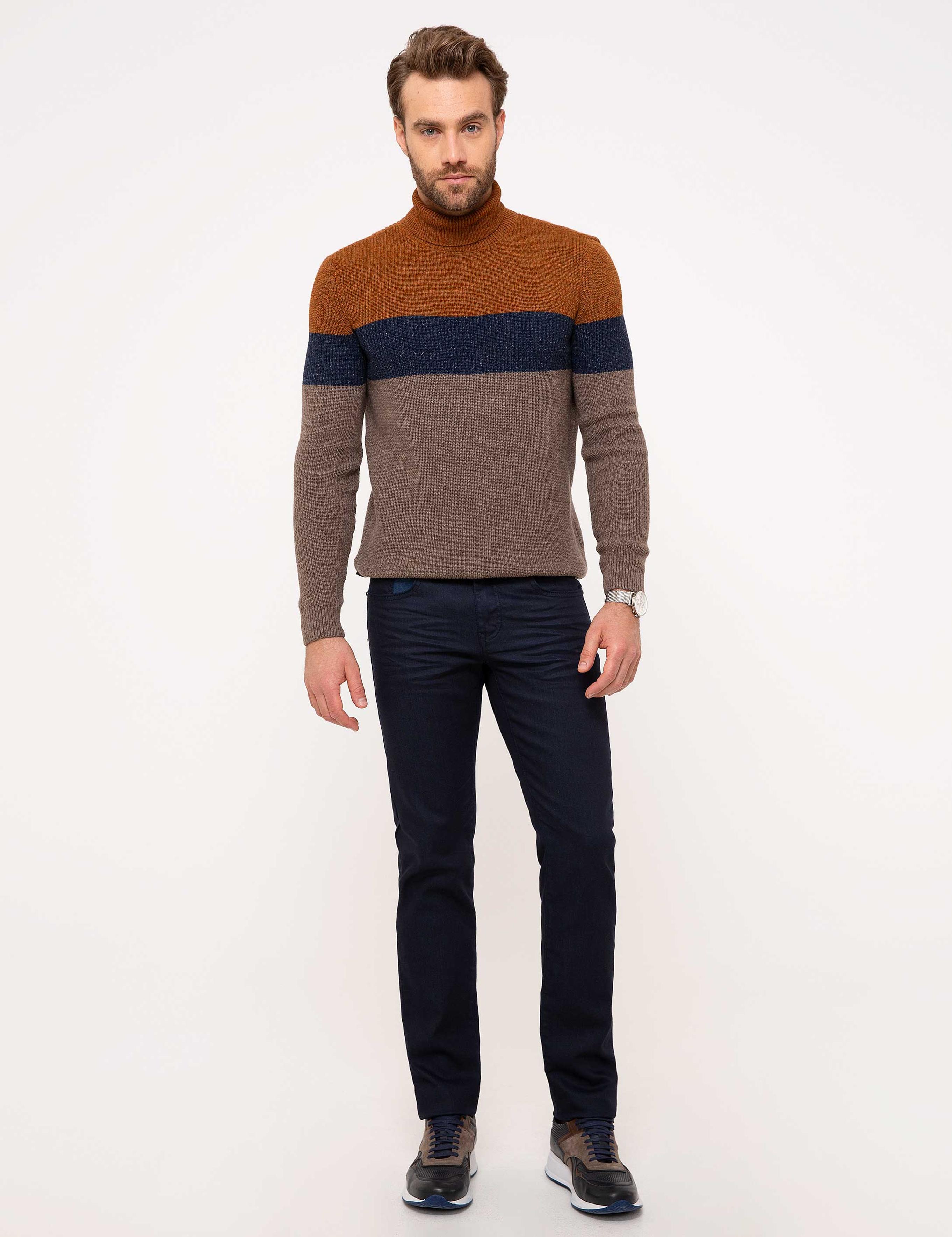 Lacivert Slim Fit Jean Pantolon