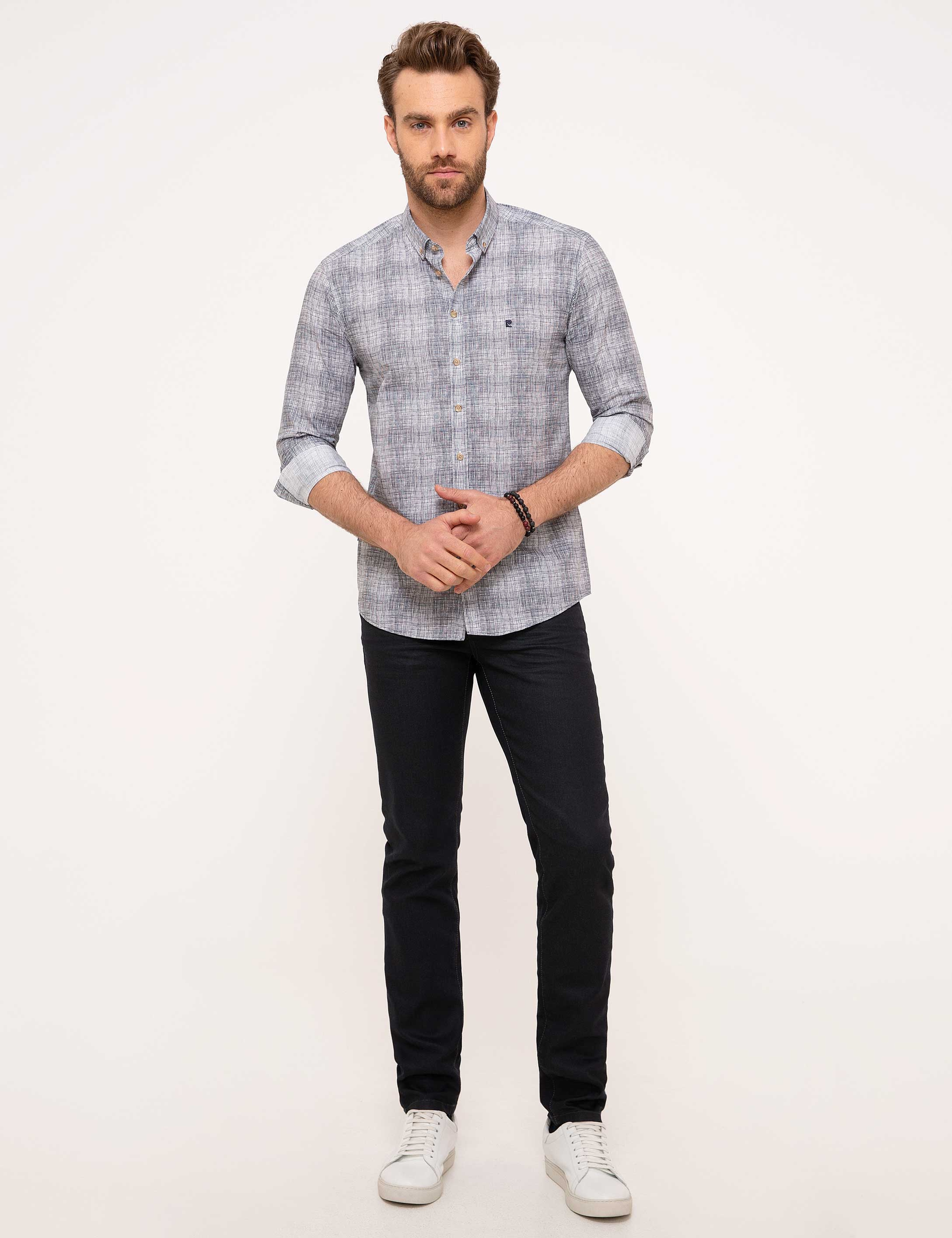 Yeşil Slim Fit Jean Pantolon - Image 1