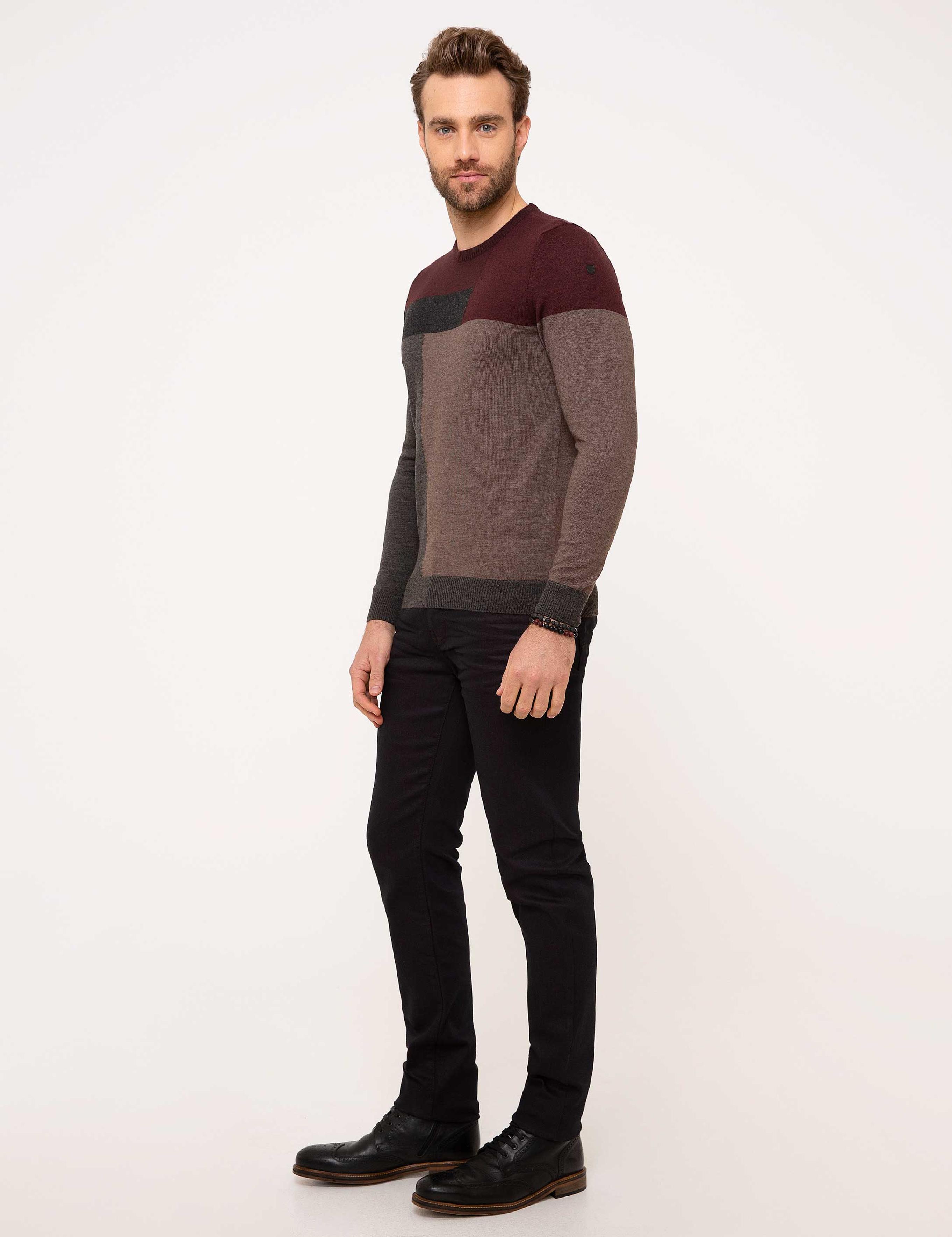 Bordo Slim Fit Jean Pantolon