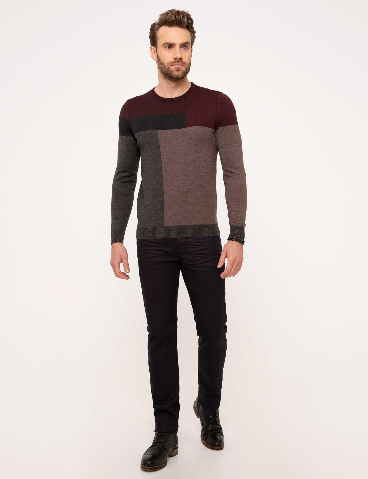 Bordo Slim Fit Jean Pantolon
