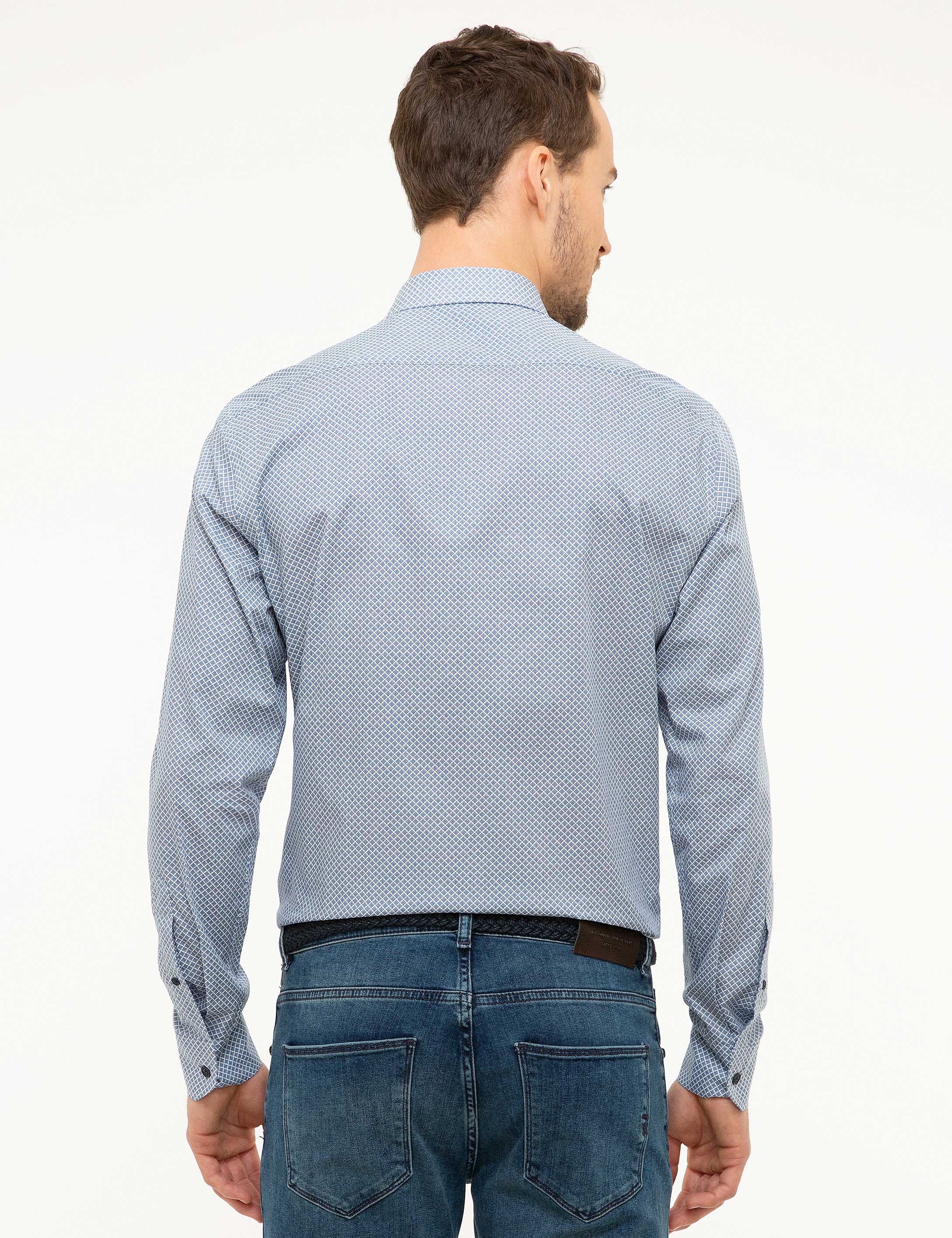 Lacivert Slim Fit Gömlek