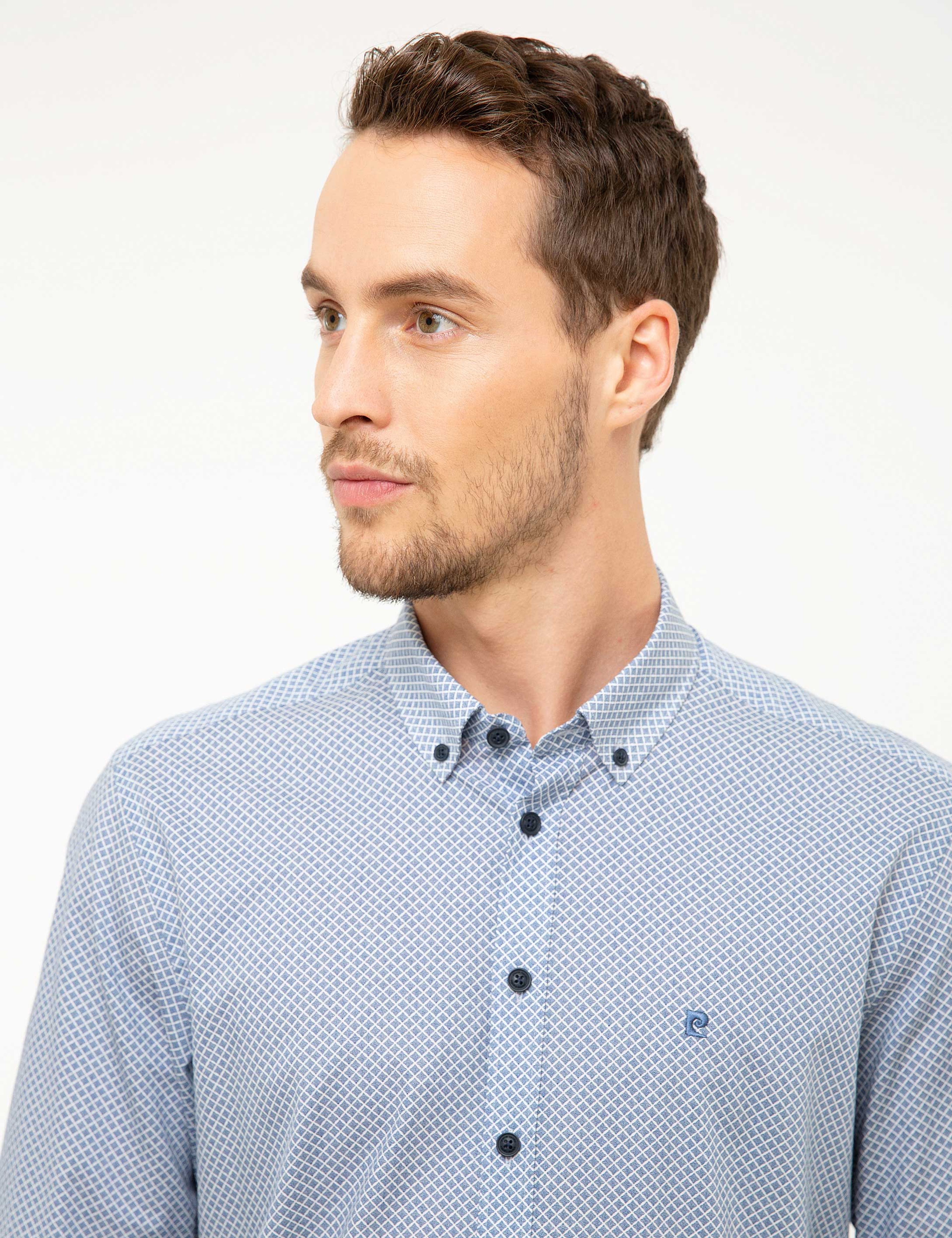 Lacivert Slim Fit Gömlek - Image 2